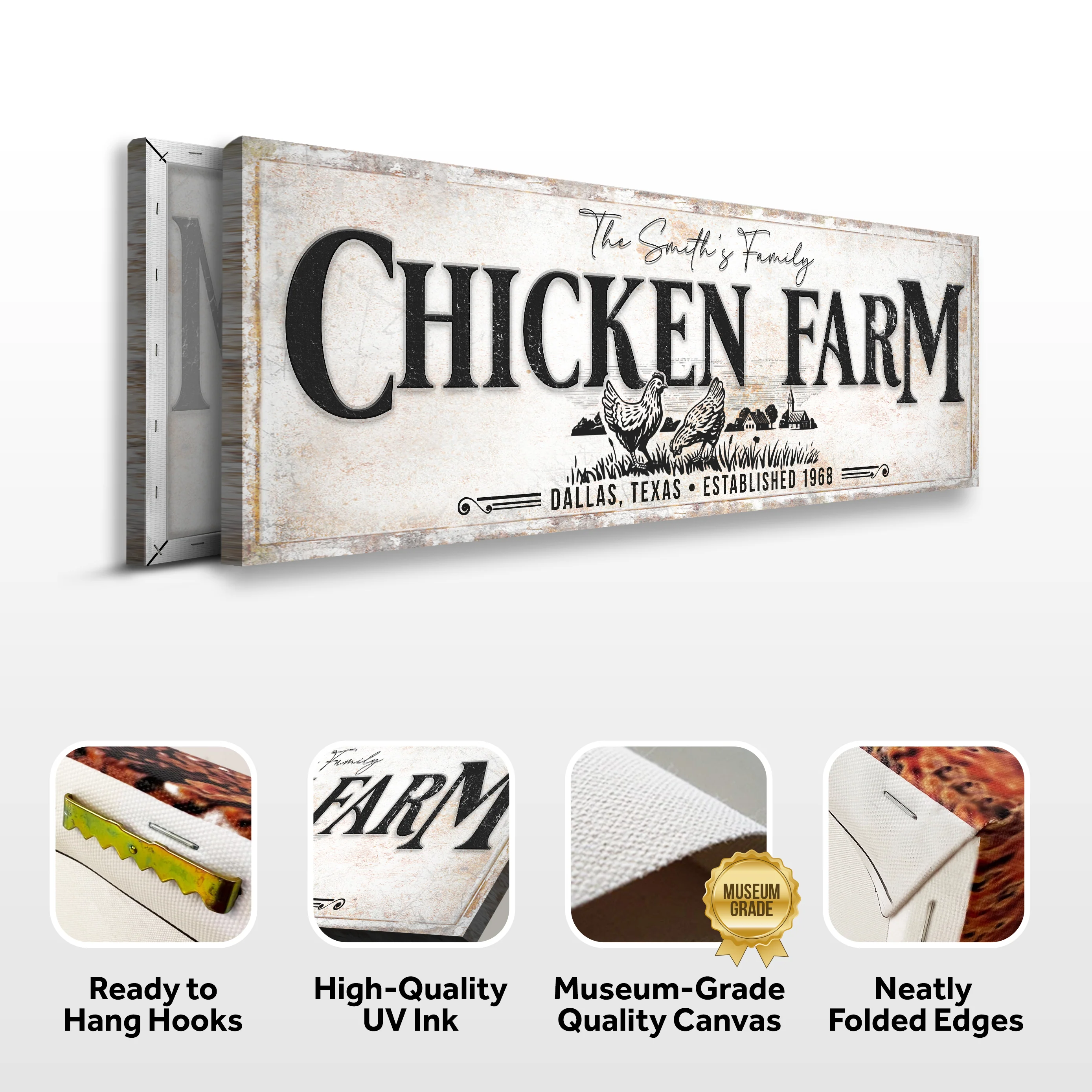 Chicken Family Farm Sign - Image 7