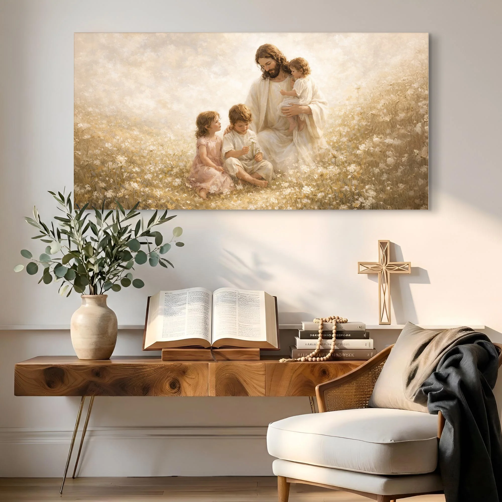 Christ Among the Little Ones Faith Wall Art - Image 3