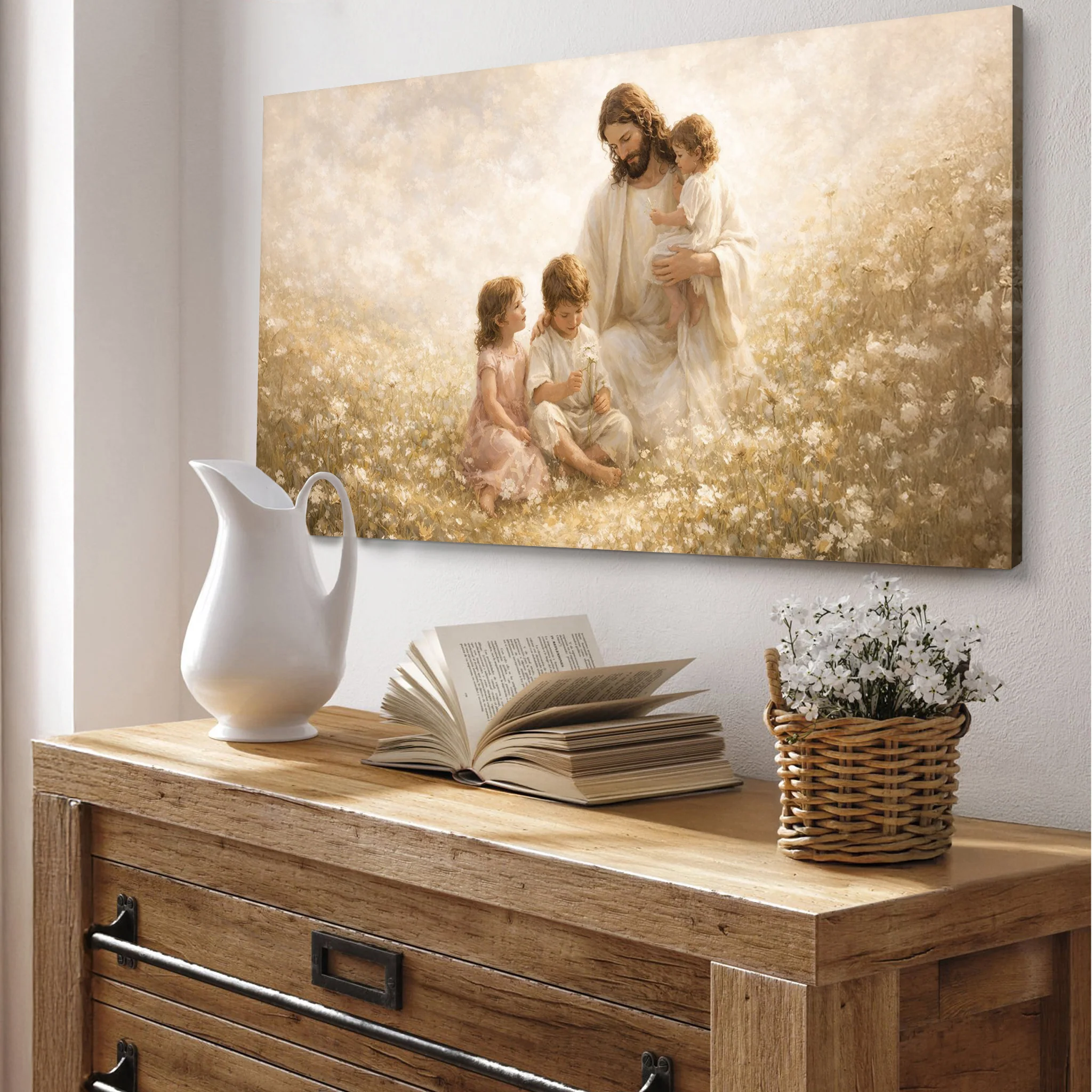 Christ Among the Little Ones Faith Wall Art - Image 4