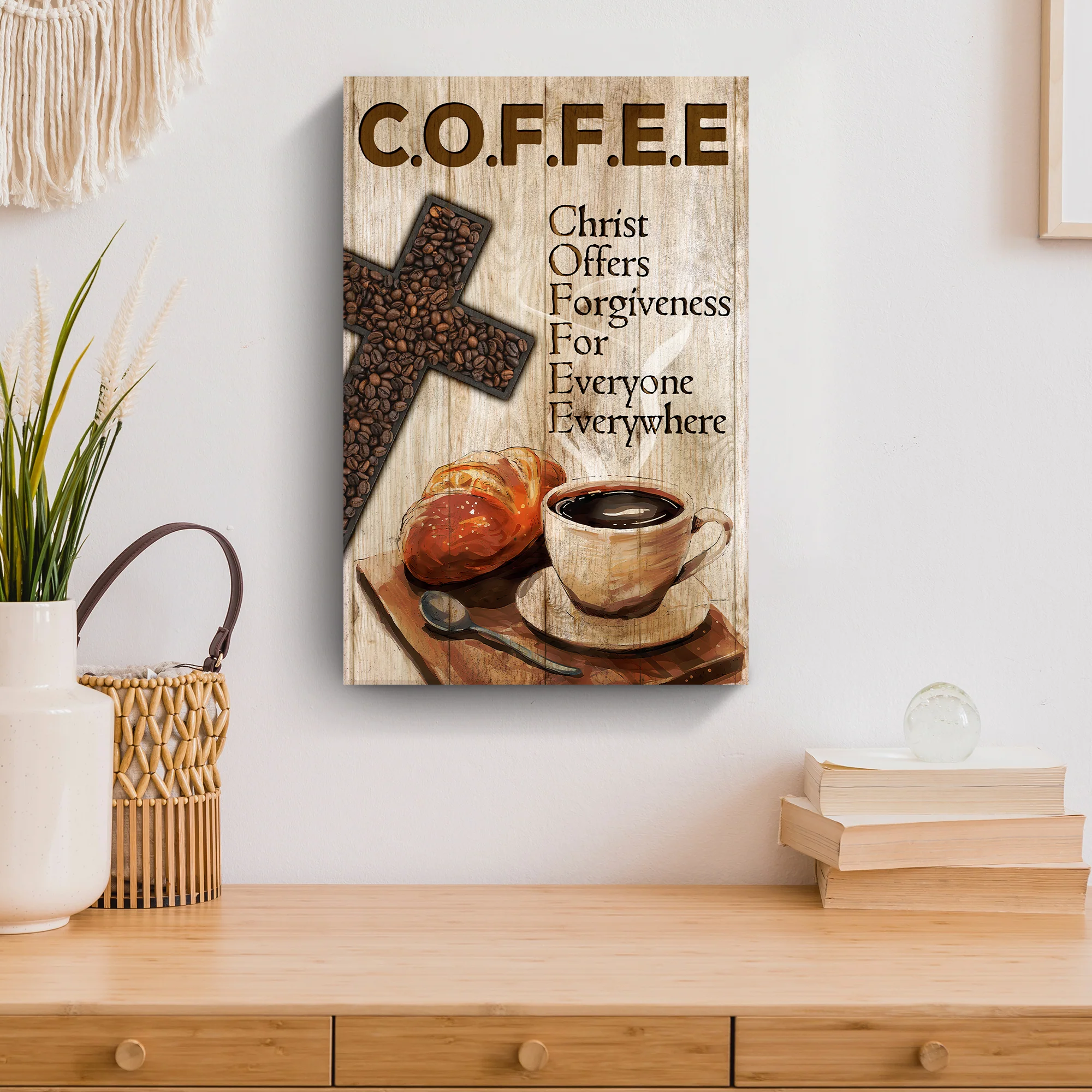 Christ And Coffee Faith Sign II - Image 3