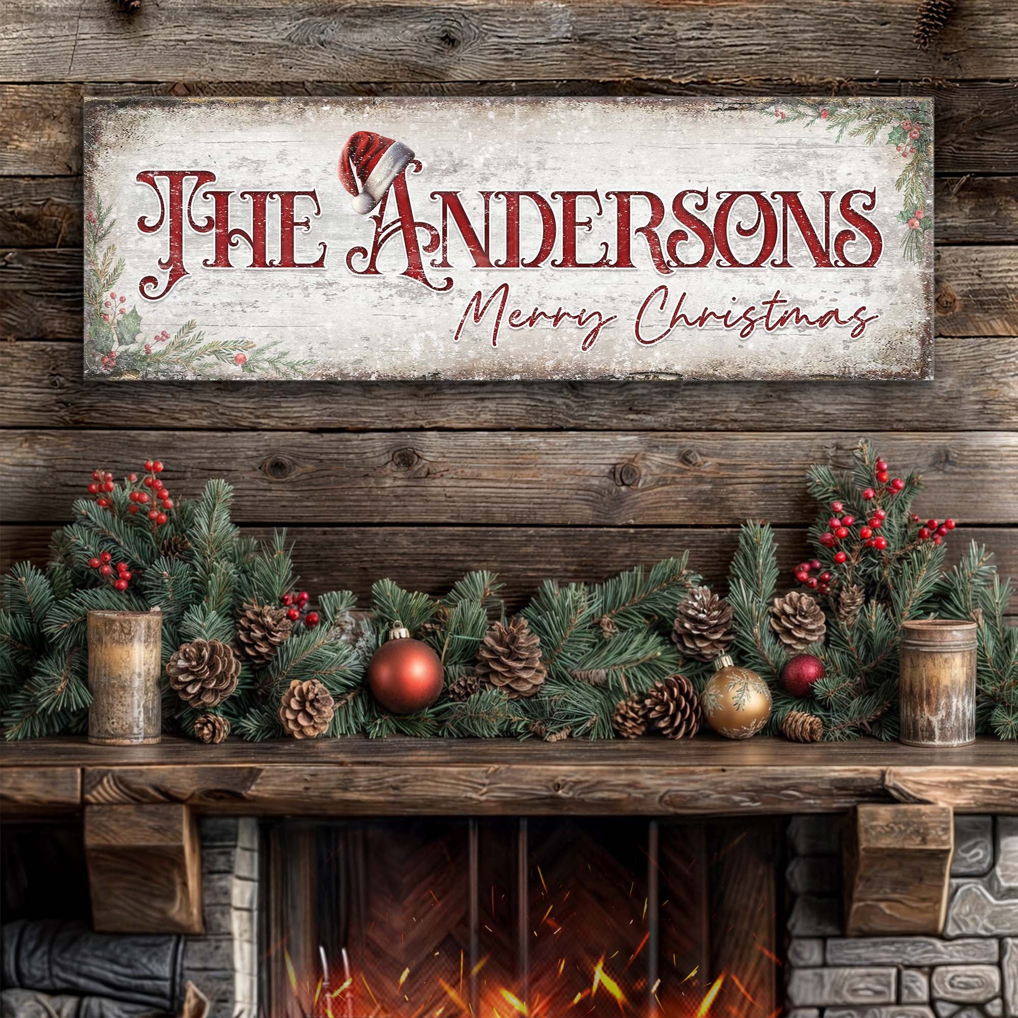 Christmas Family Name Sign II - Image 2