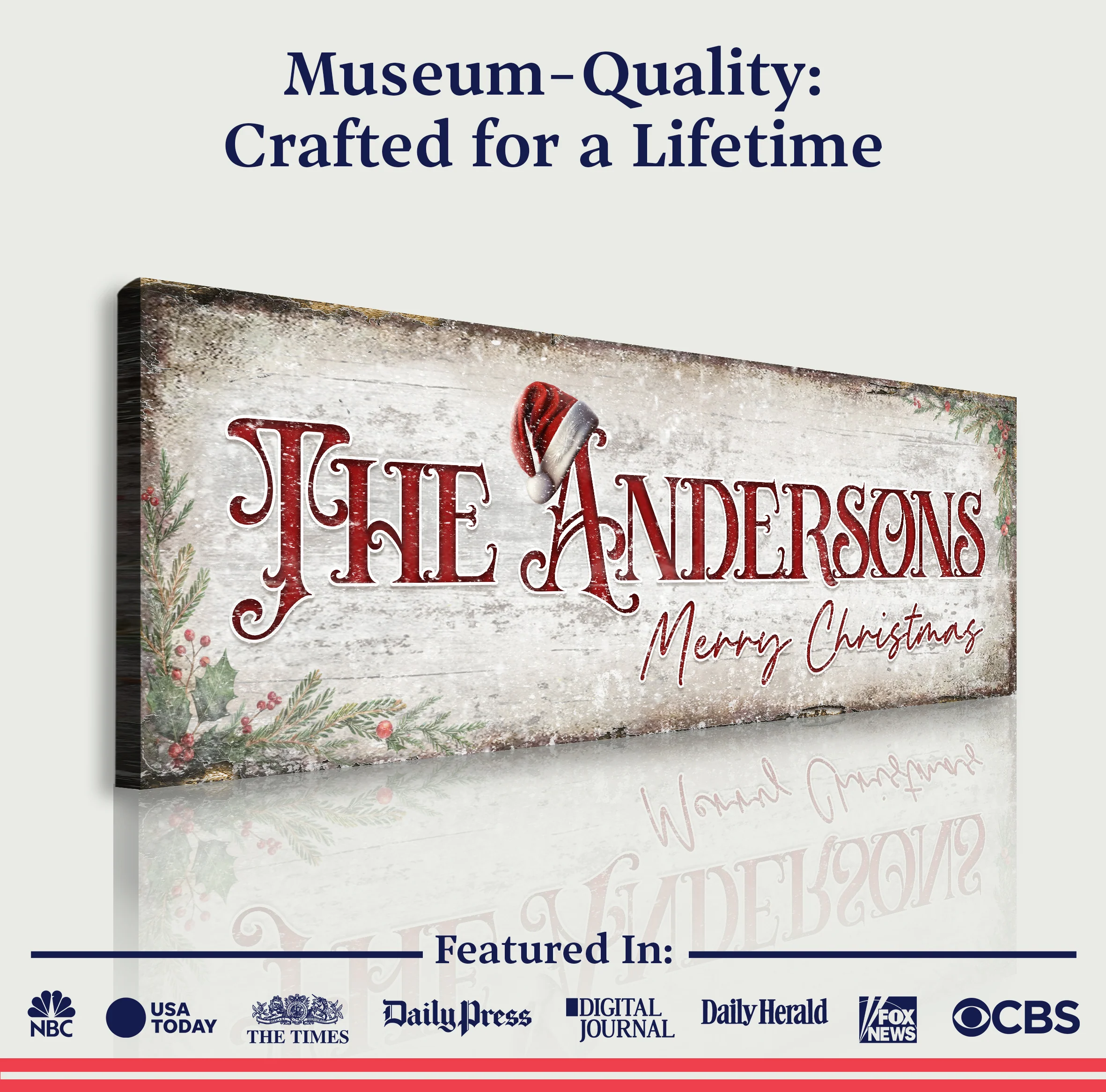 Christmas Family Name Sign II - Image 6