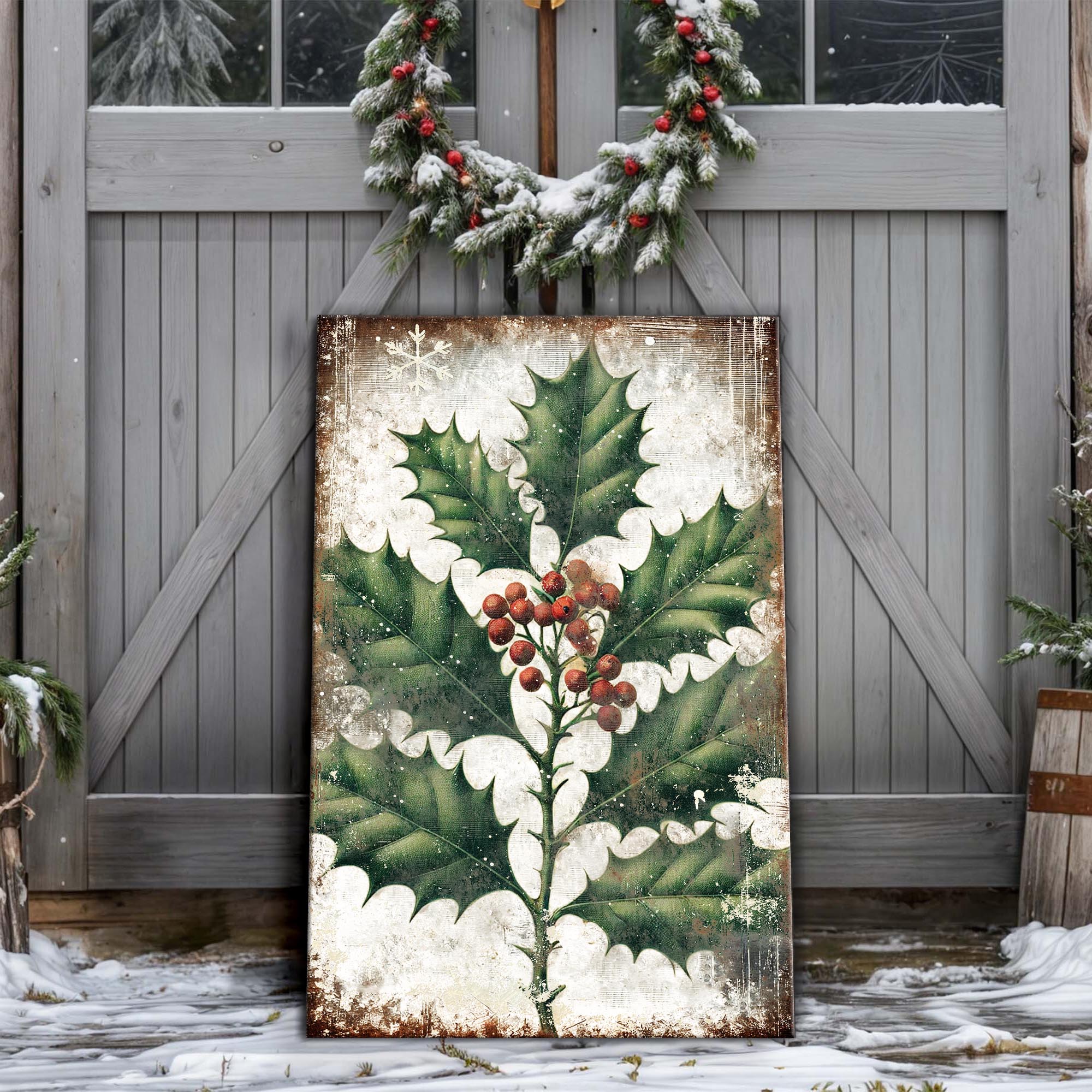 Christmas Holly Wall Art - Image 2