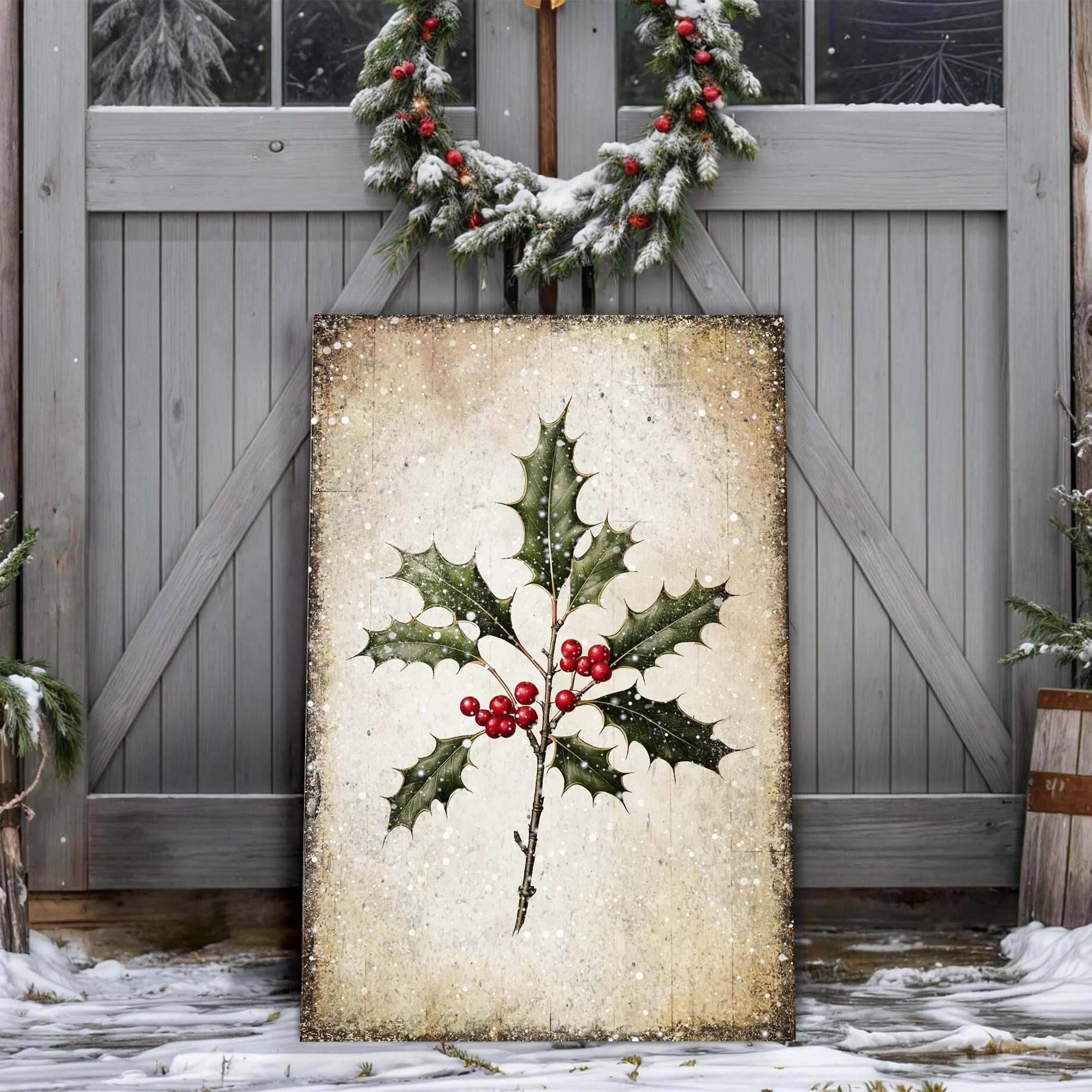 Christmas Holly Wall Art II - Image 3
