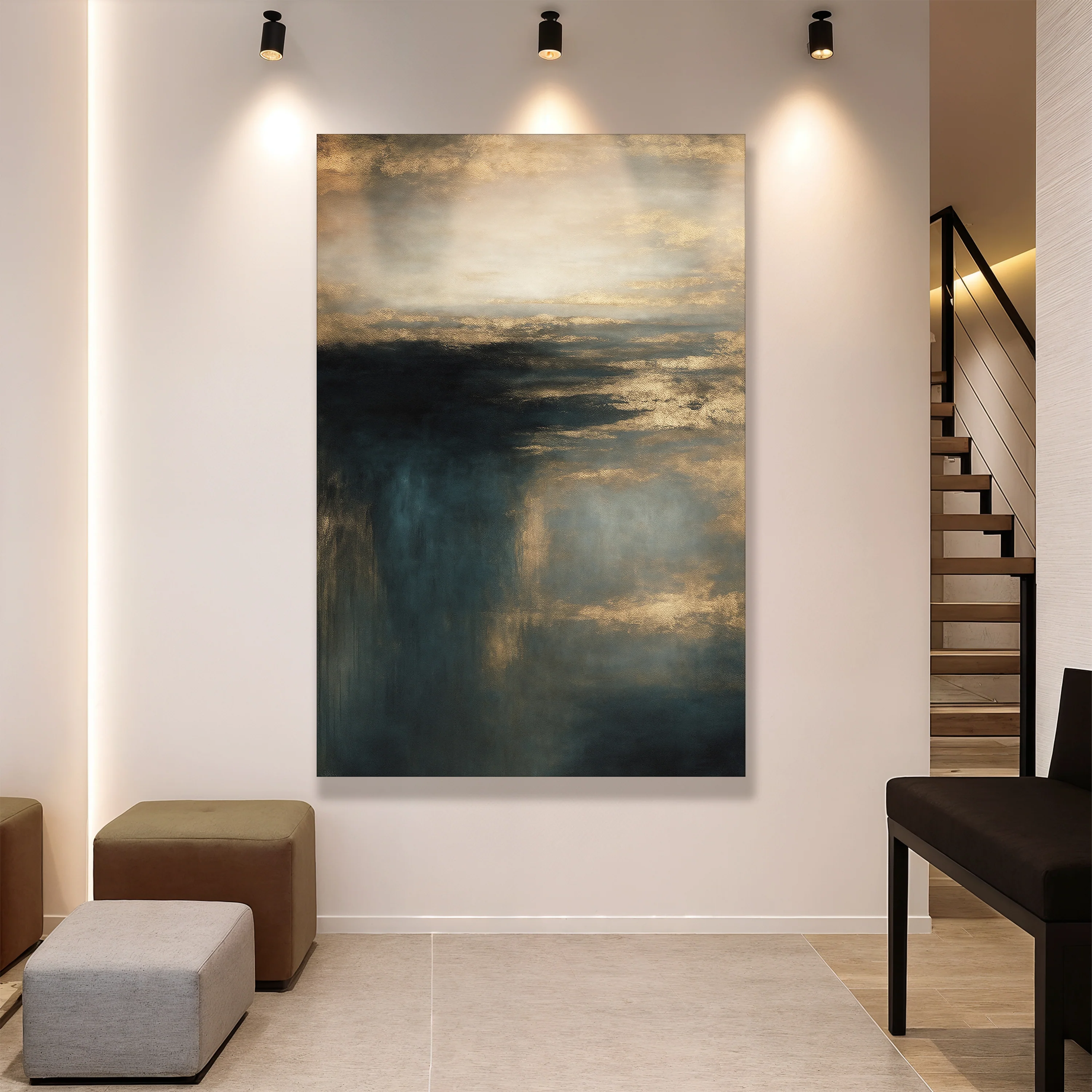 Cloudscape Glimmer Wall Art - Image 5
