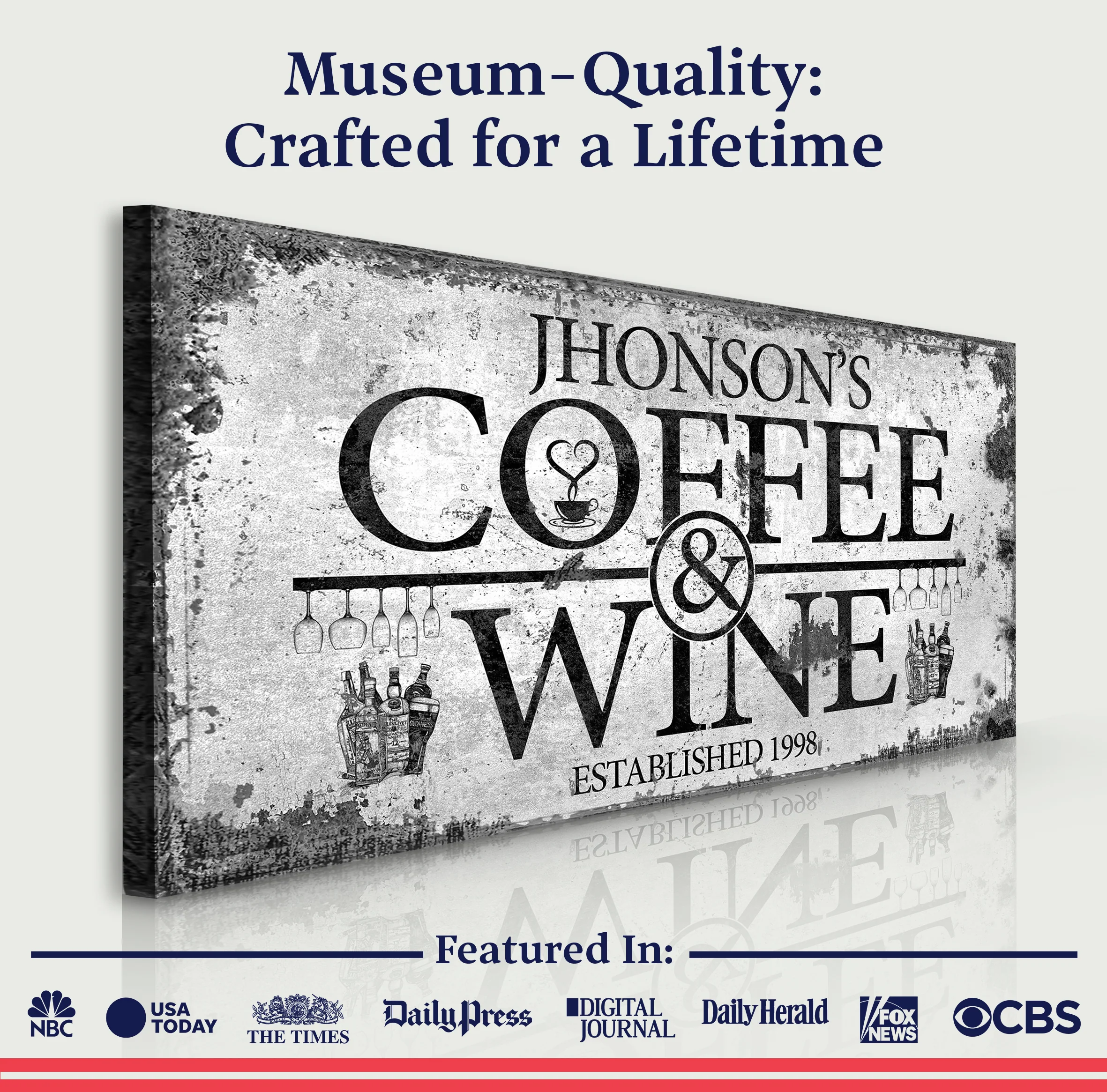 Coffee and Wine Sign - Image 3