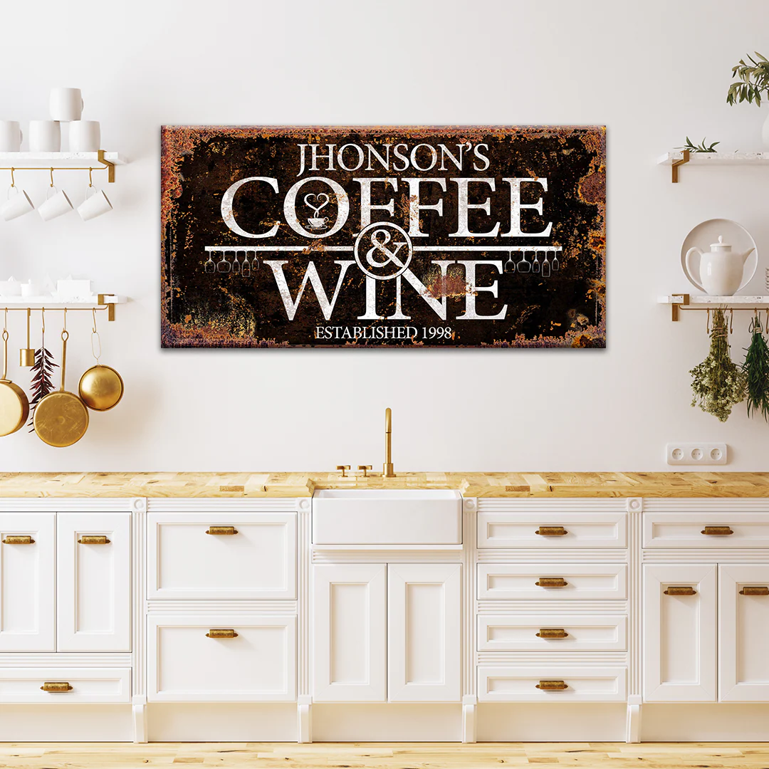 Coffee and Wine Sign - Image 9