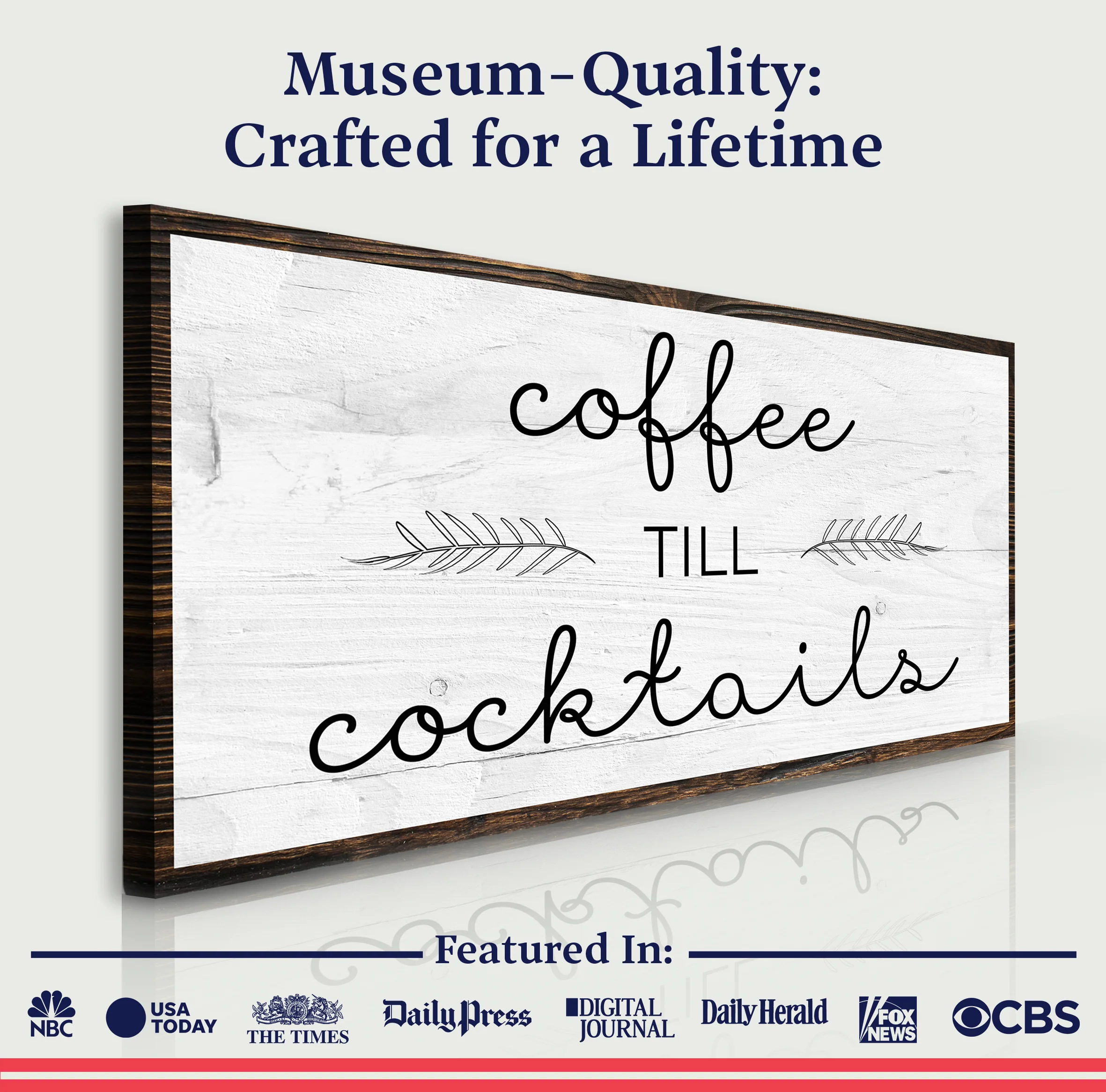 Coffee Till Cocktails Sign II - Image 3