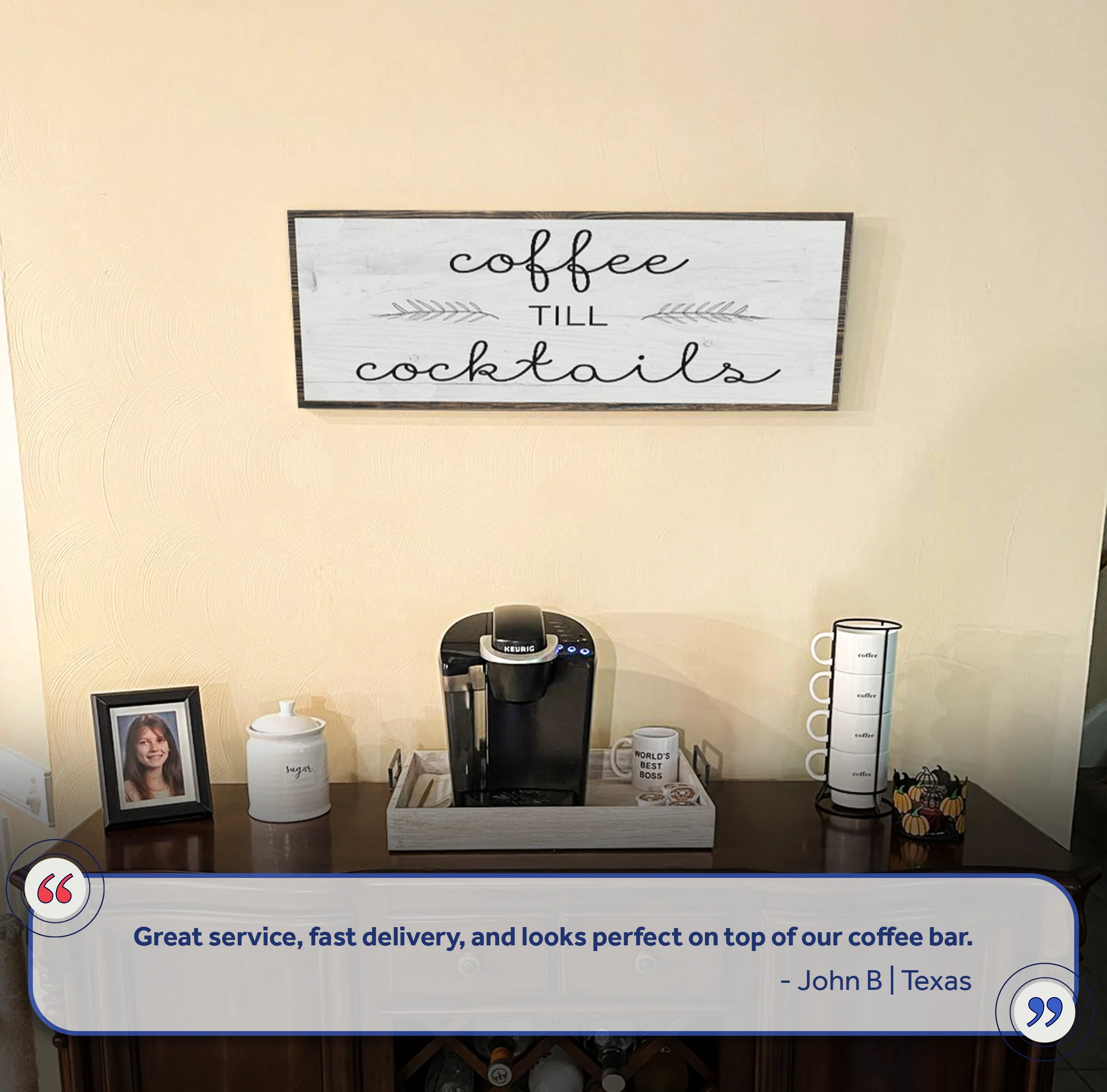 Coffee Till Cocktails Sign II - Image 7