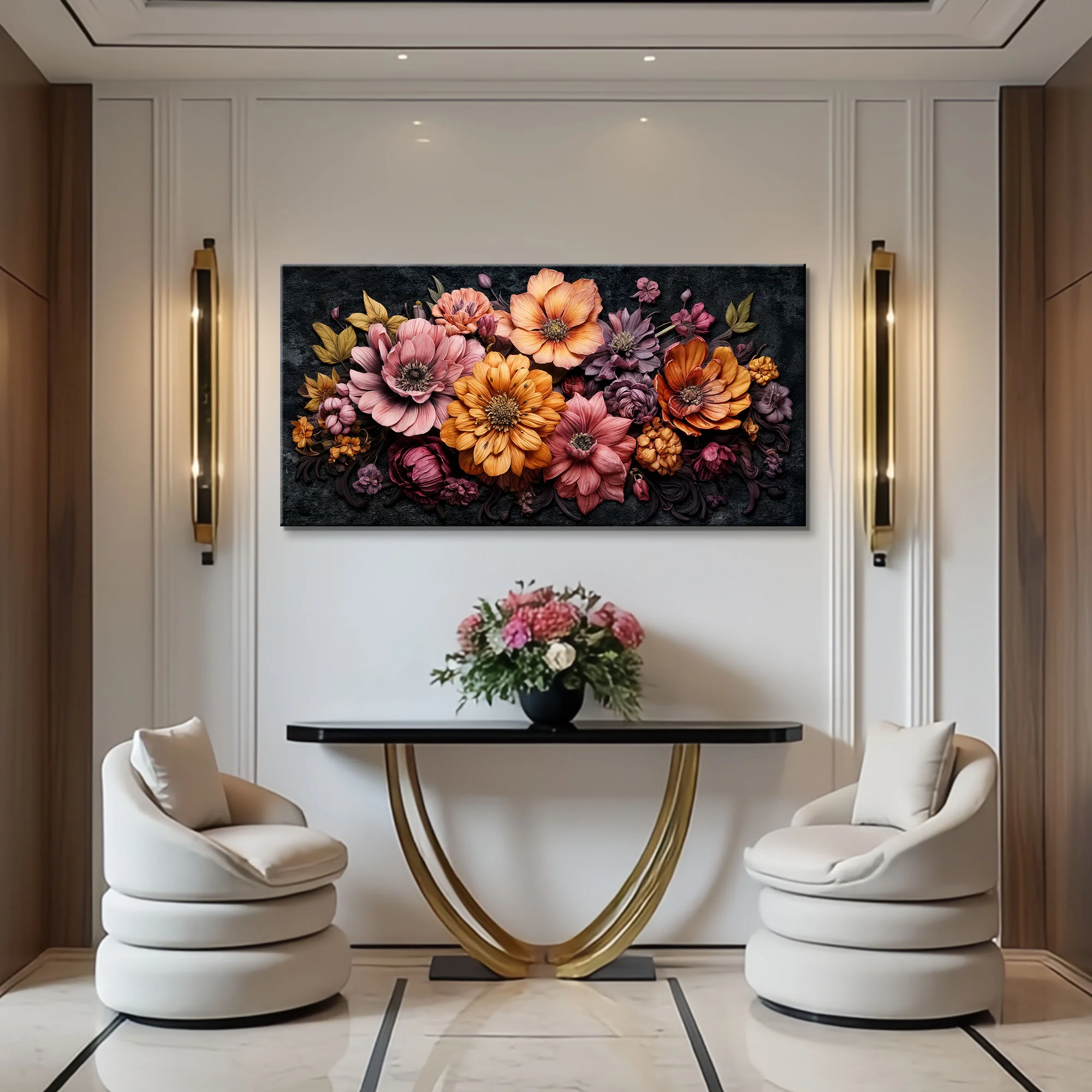 Colorful Floral Realistic Wall Art - Image 4