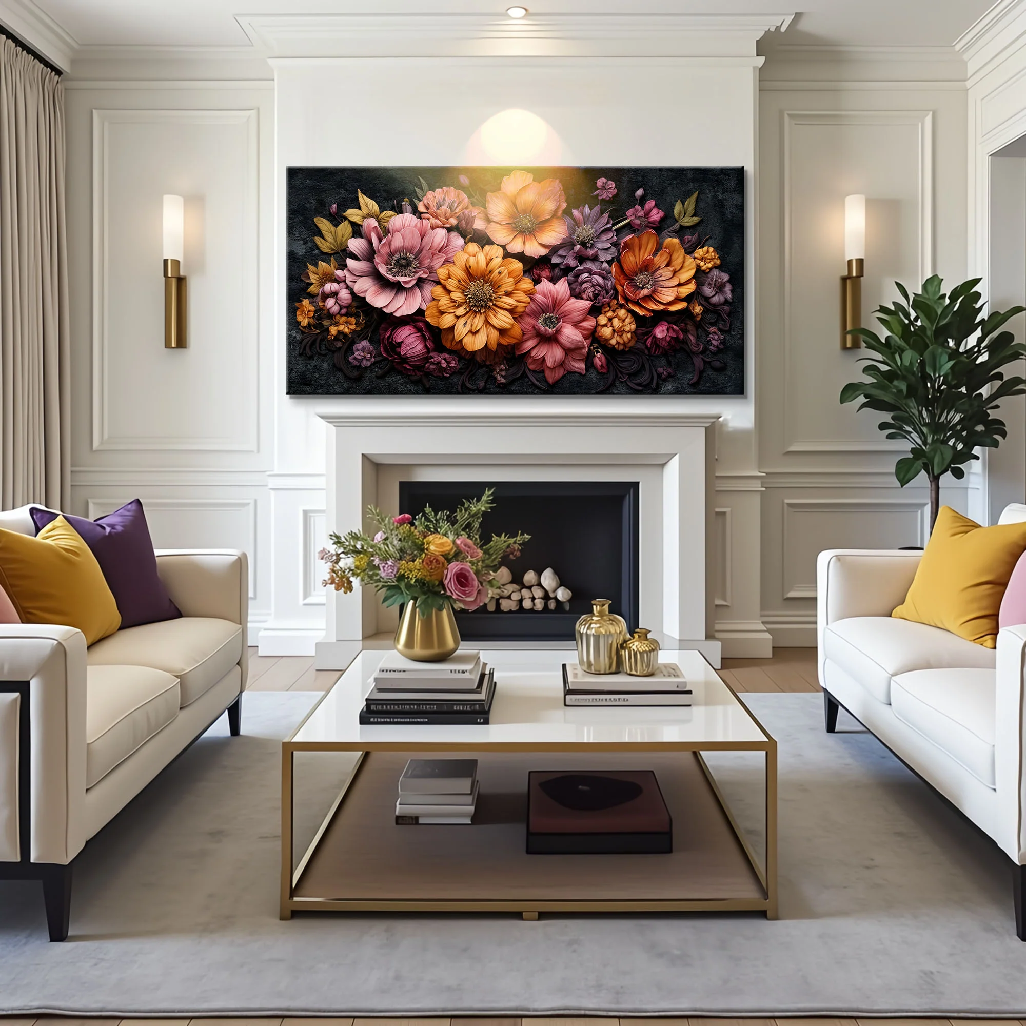 Colorful Floral Realistic Wall Art - Image 5
