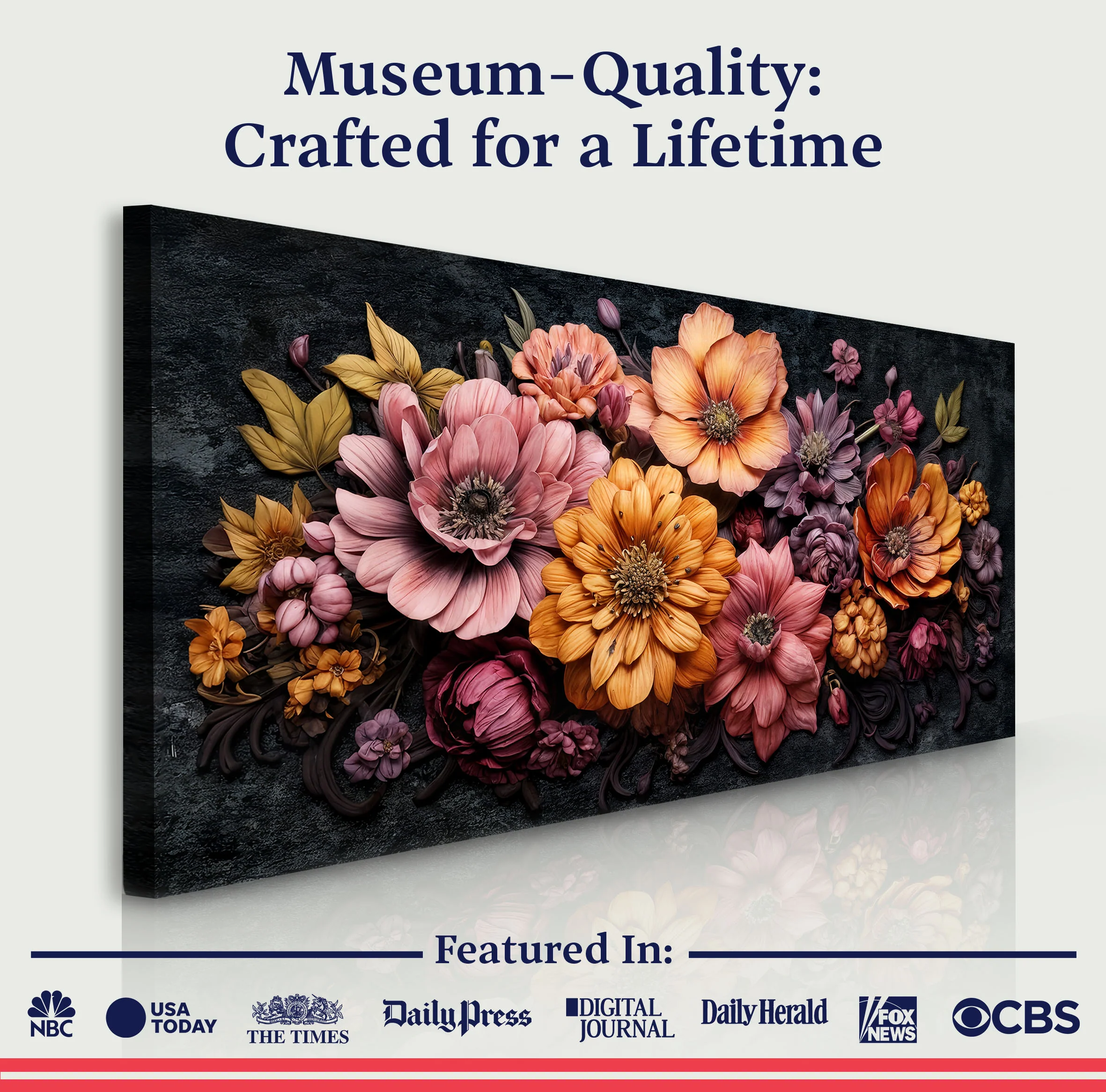 Colorful Floral Realistic Wall Art - Image 6