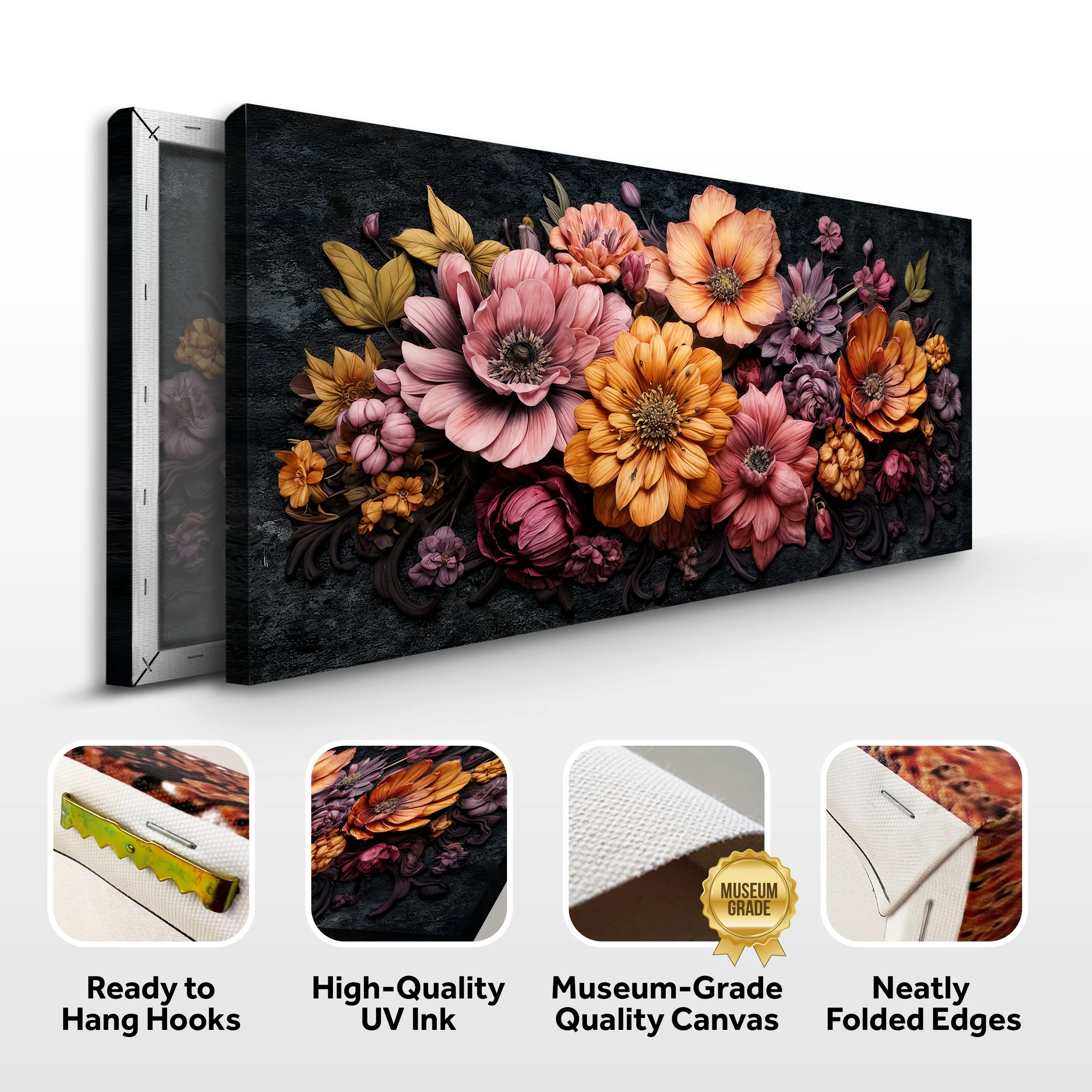 Colorful Floral Realistic Wall Art - Image 8