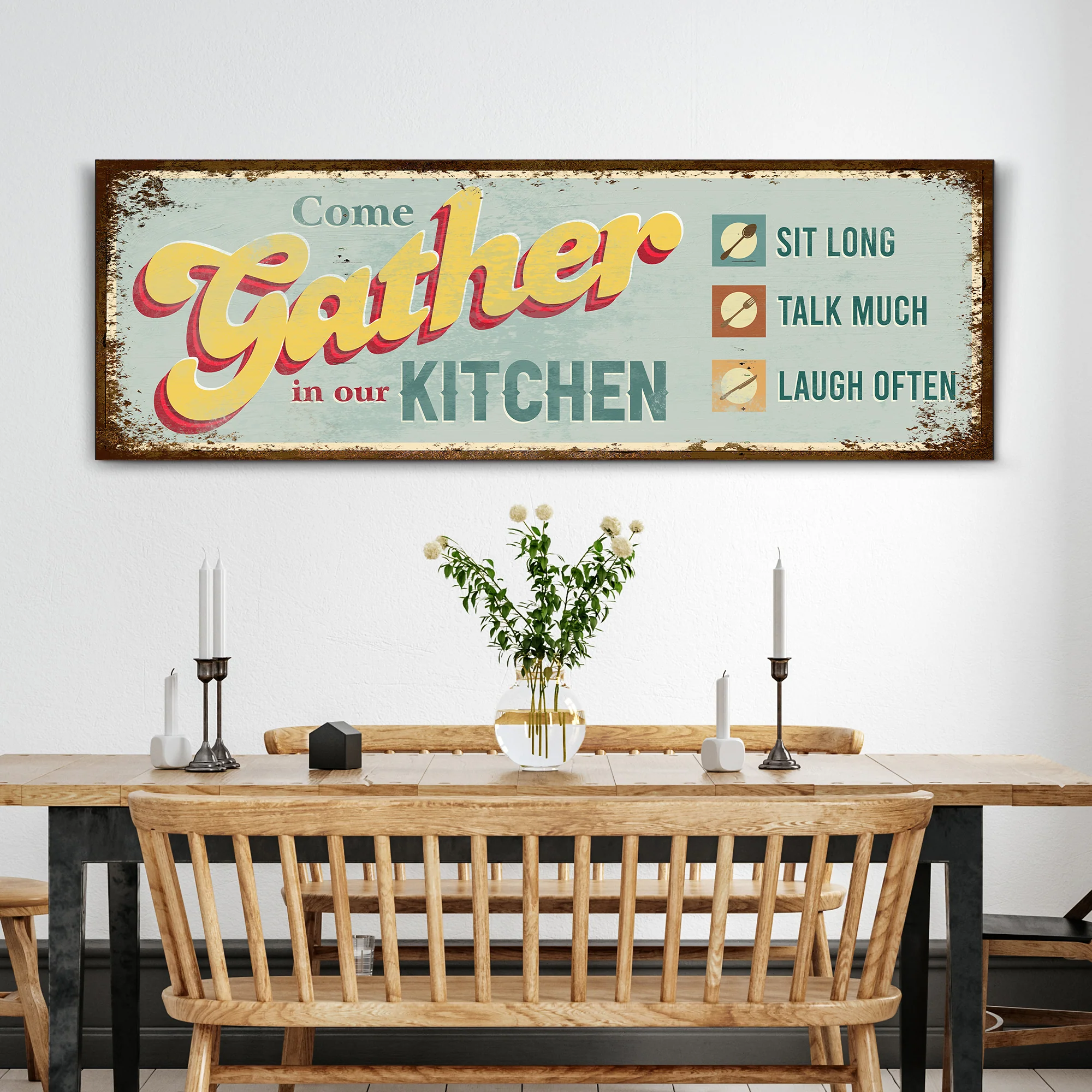 Come Gather In Our Kitchen Sign III - Image 2