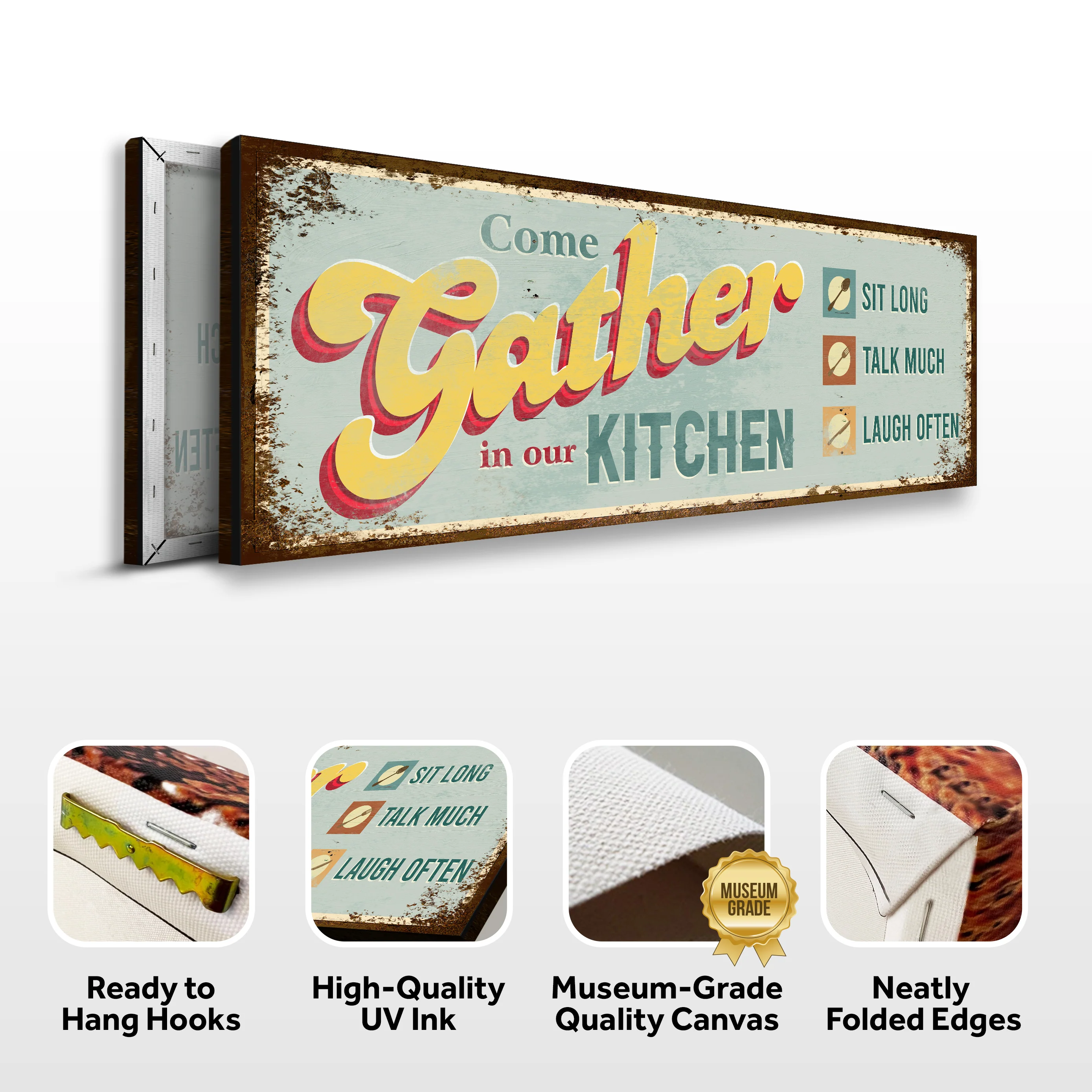 Come Gather In Our Kitchen Sign III - Image 4
