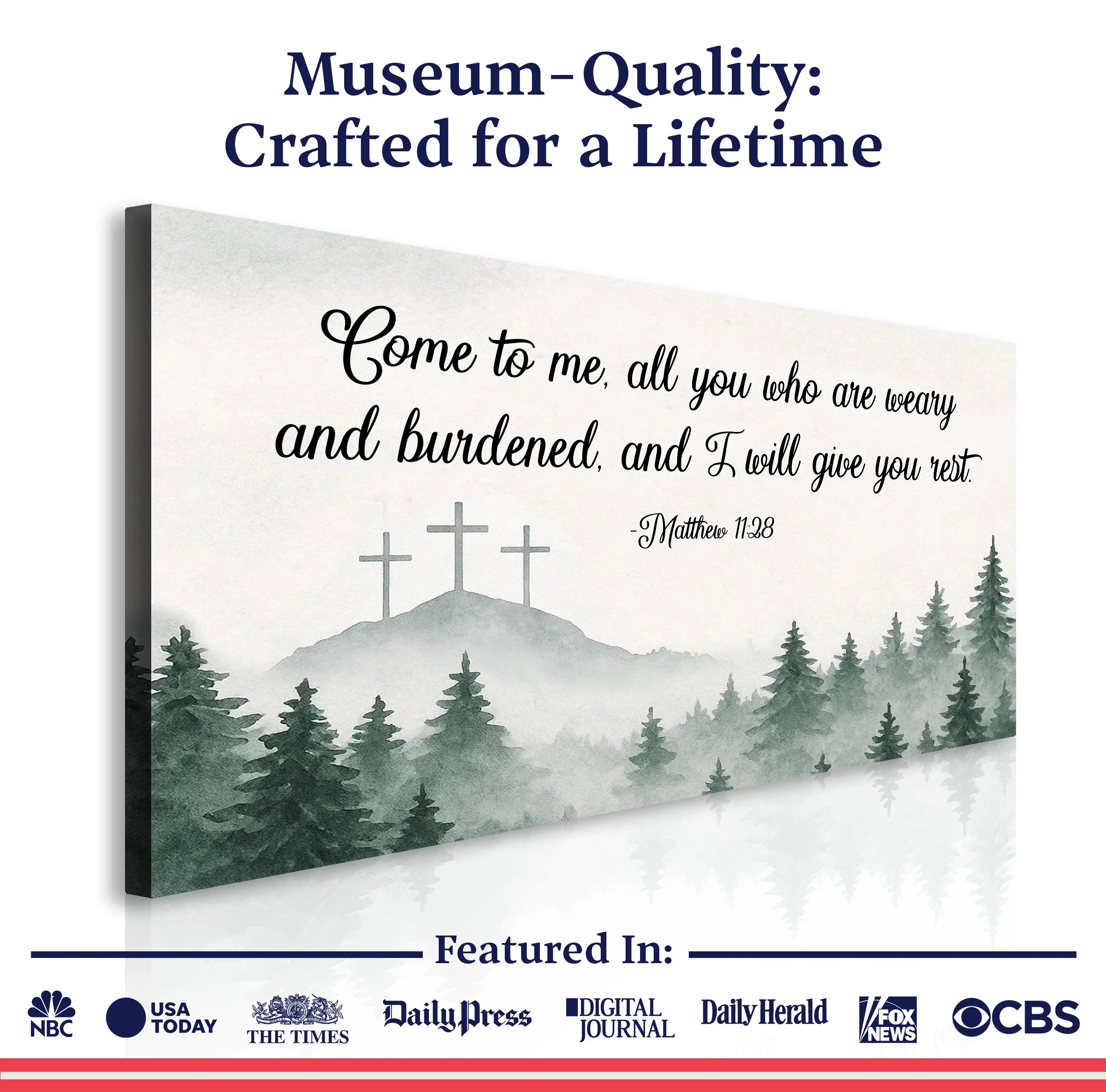 Come To Me - Matthew 11:28 Faith Sign II - Image 6