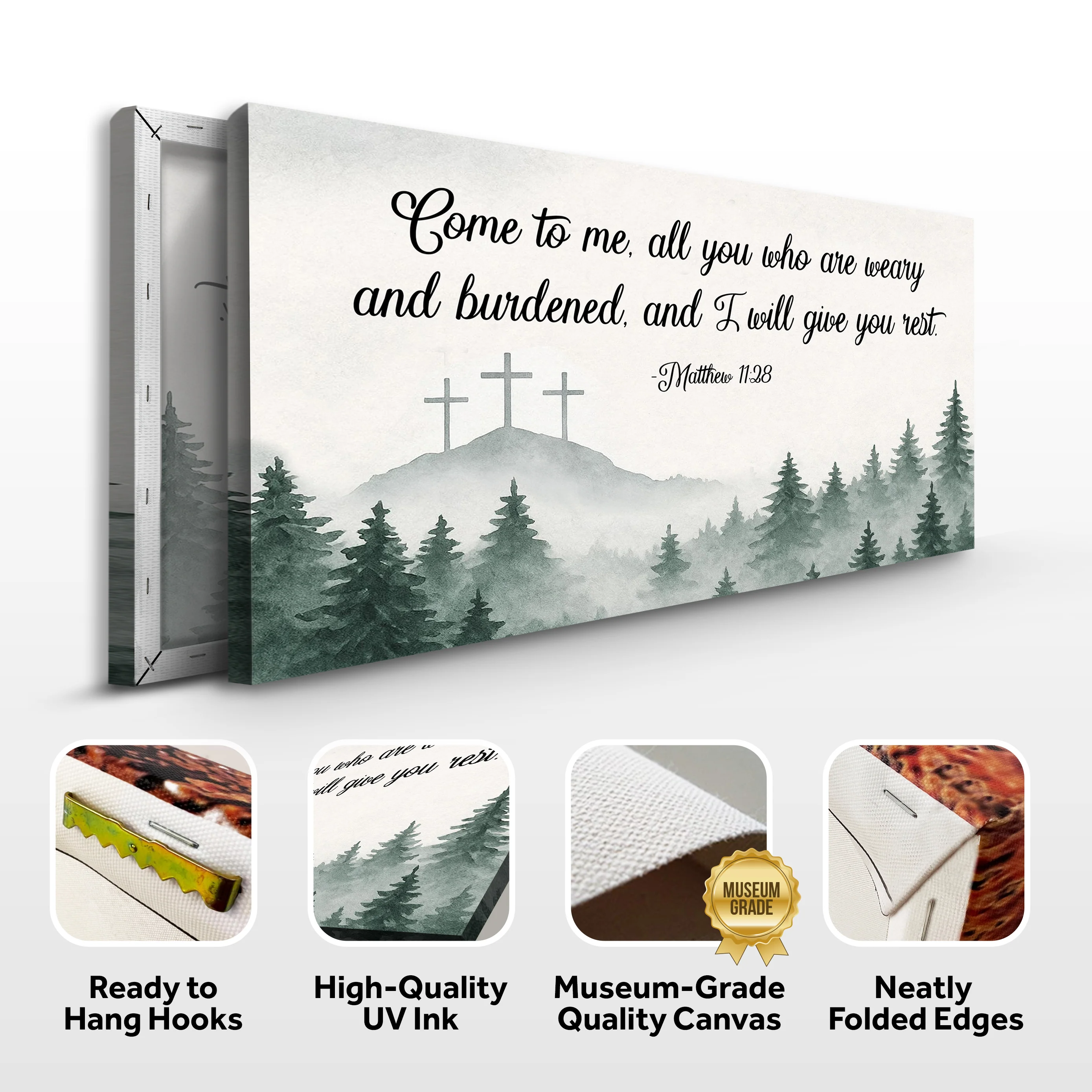 Come To Me - Matthew 11:28 Faith Sign II - Image 8
