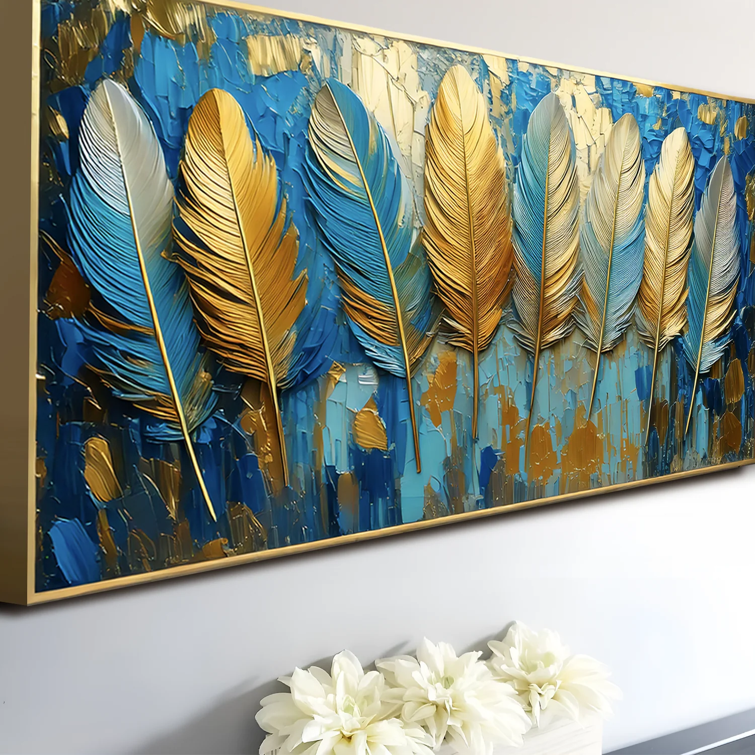 Confetti Sky Impasto Wall Art - Image 2