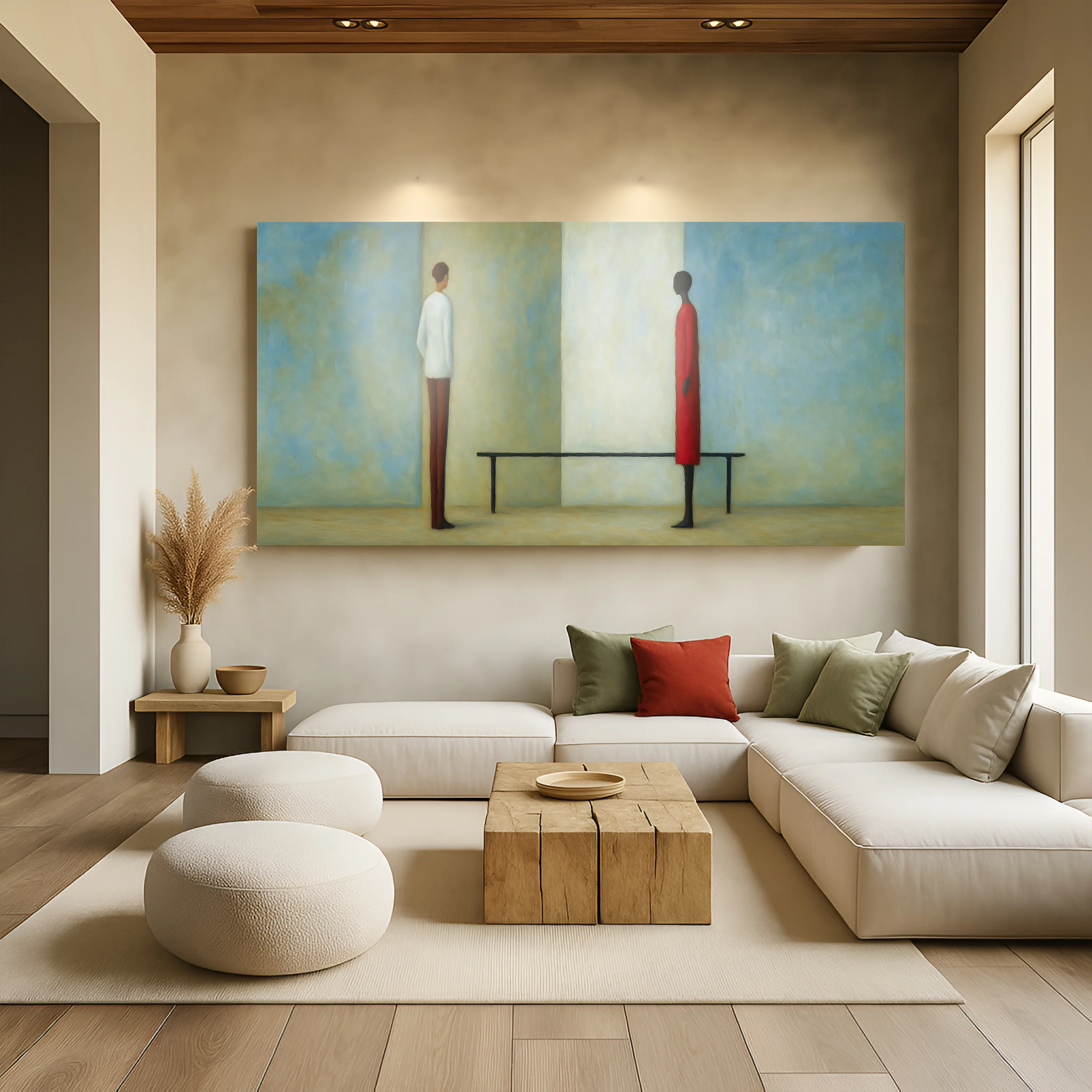 Confrontation Abstract Wall Art - Image 3