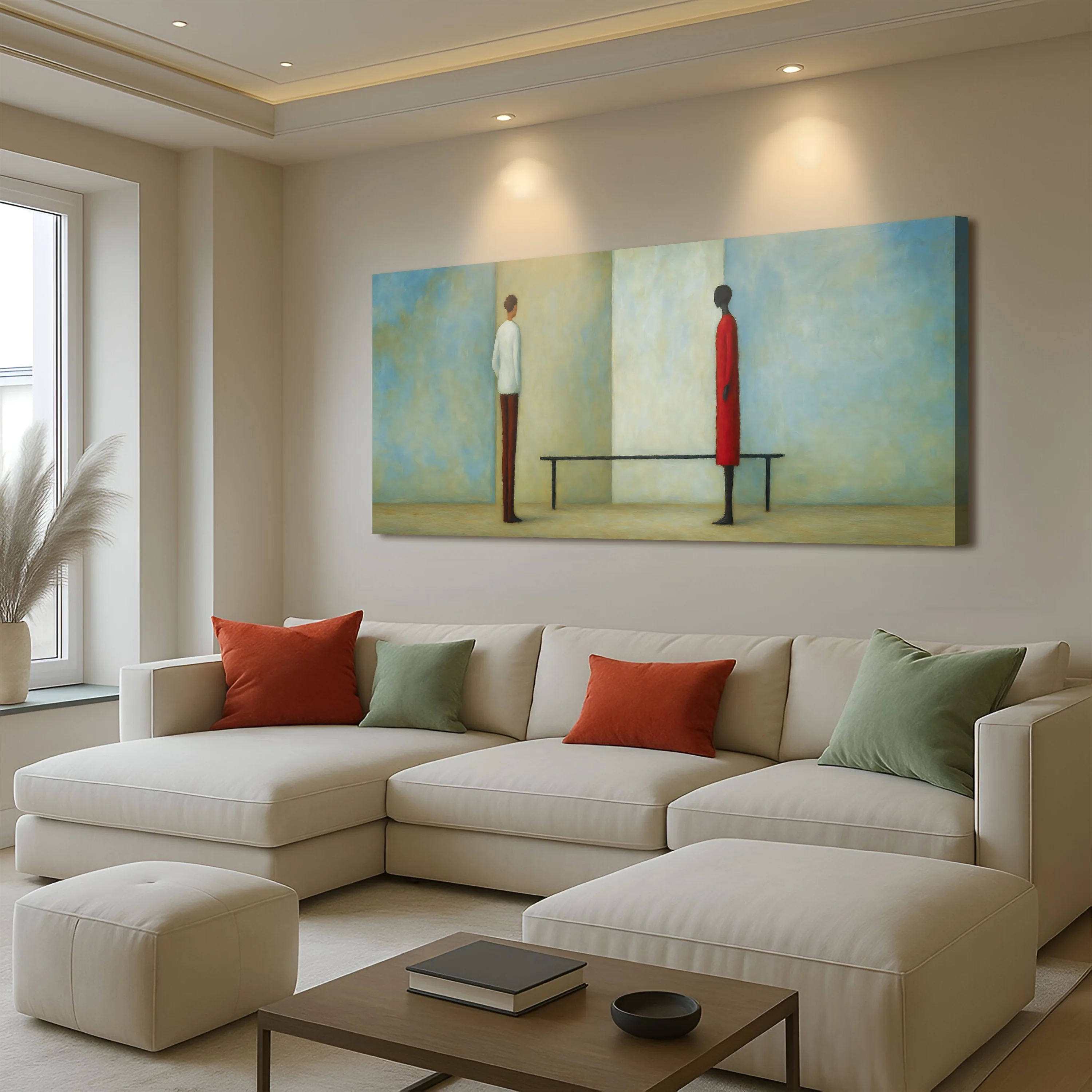 Confrontation Abstract Wall Art - Image 4