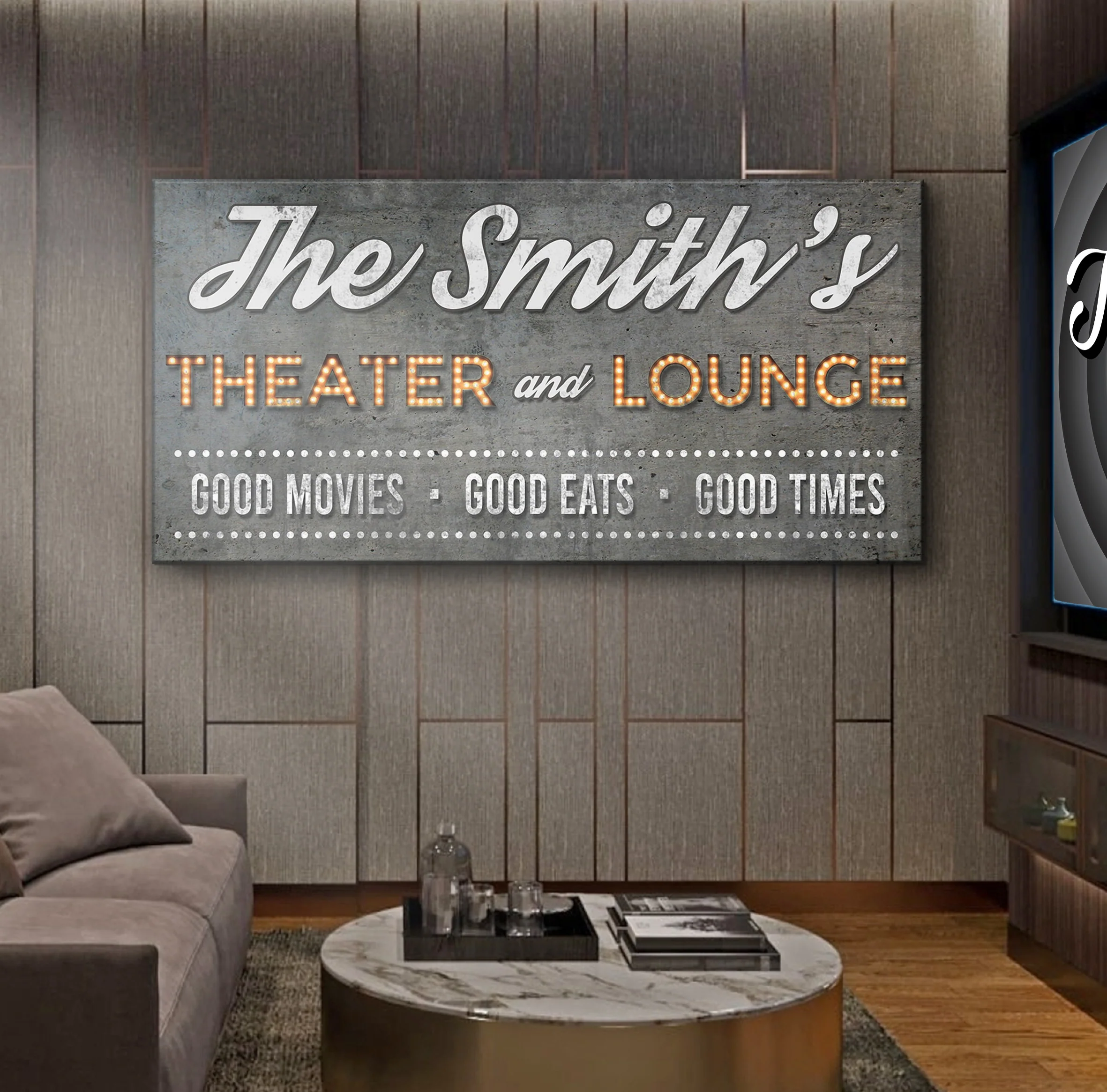Family Theater and Lounge Sign V - Image 2