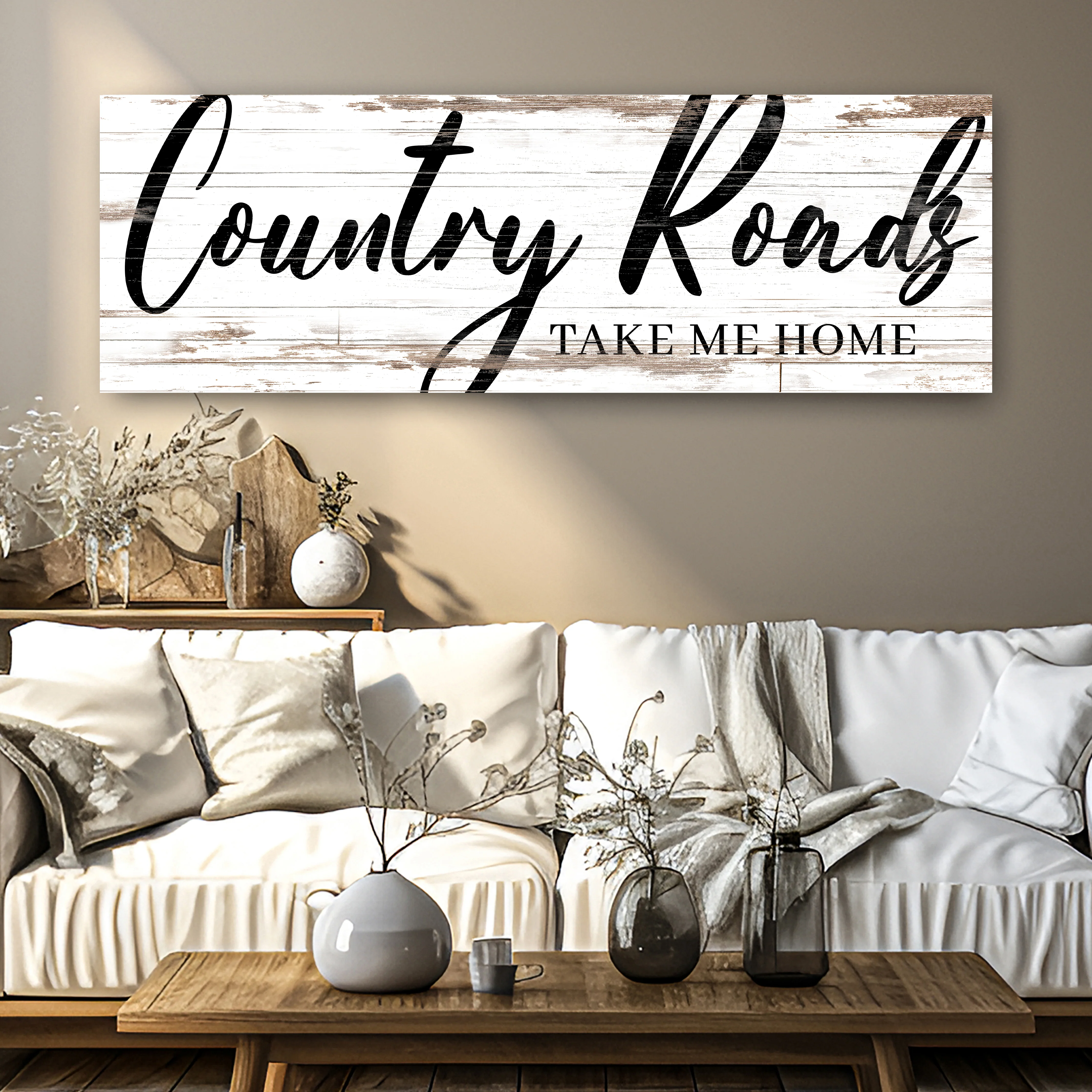 Country Roads Take Me Home Sign II - Image 2