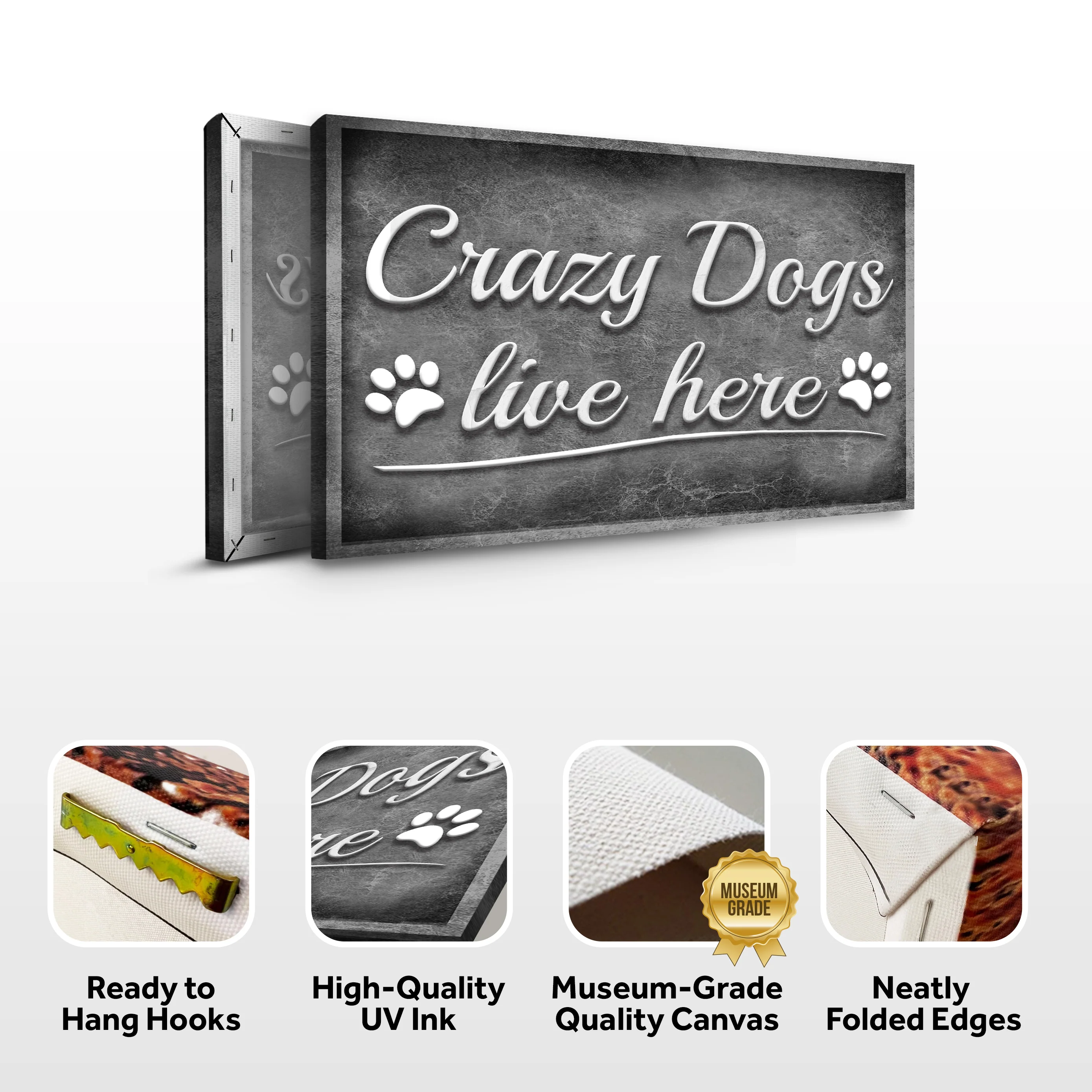 Crazy Dogs Live Here Sign II - Image 4