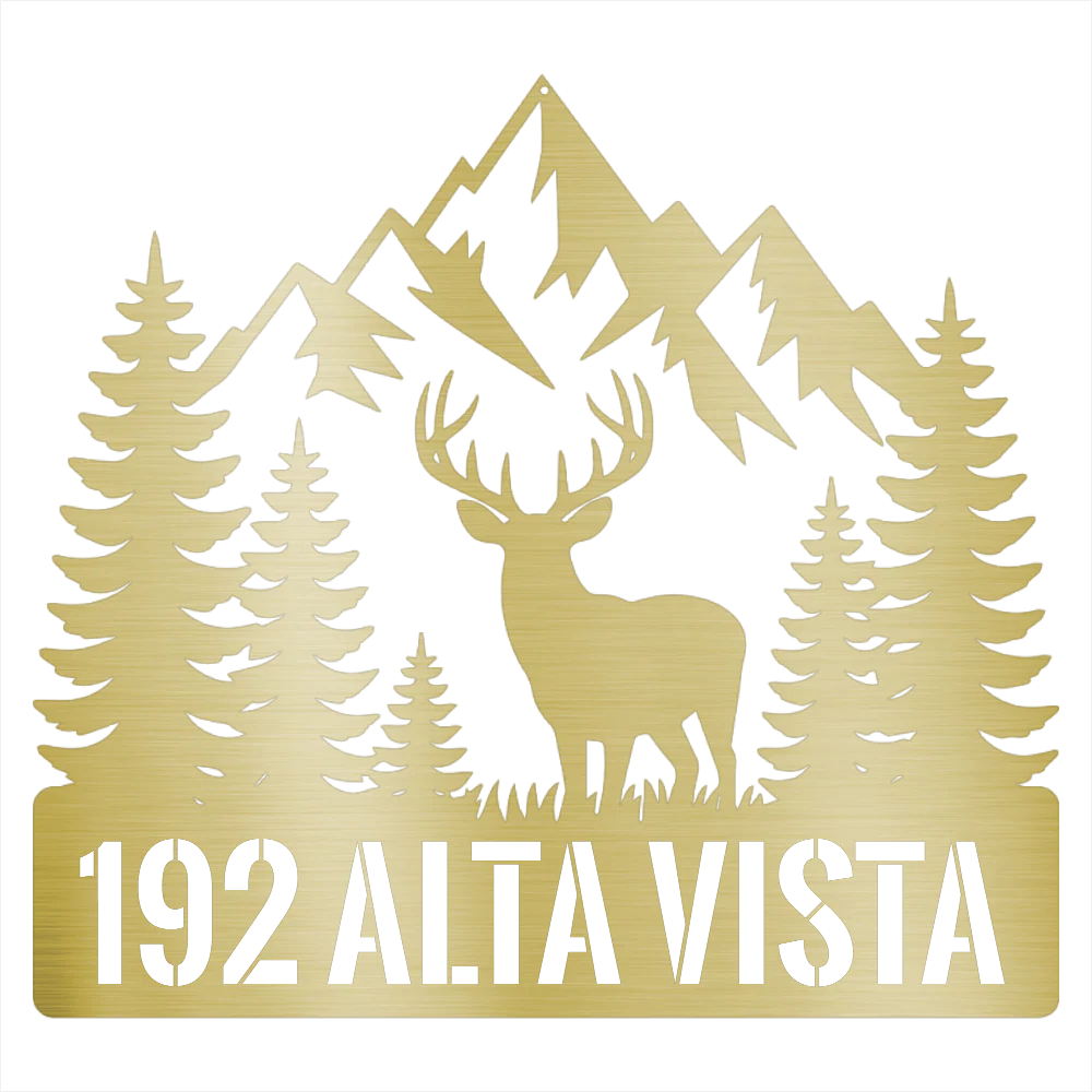 Personalized Rustic Address Steel Wall Decor - Image 3