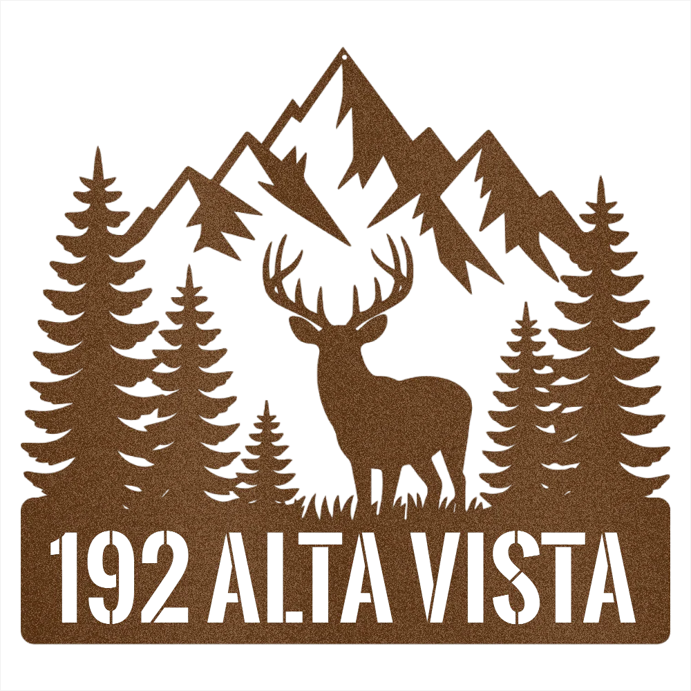 Personalized Rustic Address Steel Wall Decor - Image 4