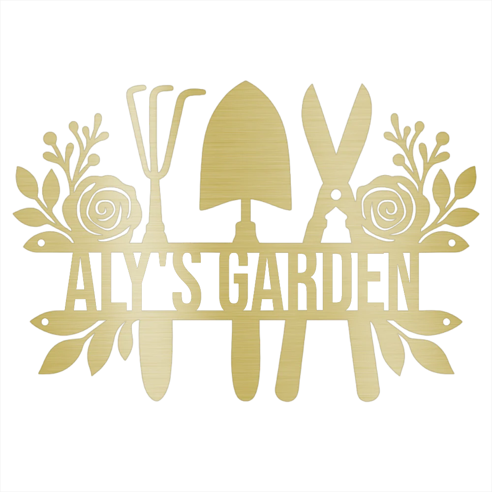 Custom Gardener Name Steel Design 2 - Image 3