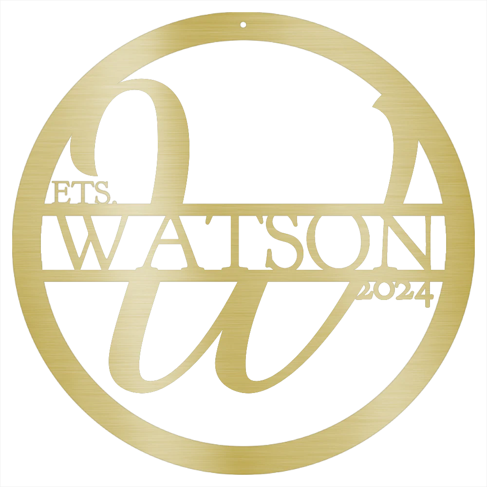 Personalized Family Name Steel Wall Decor - Image 3