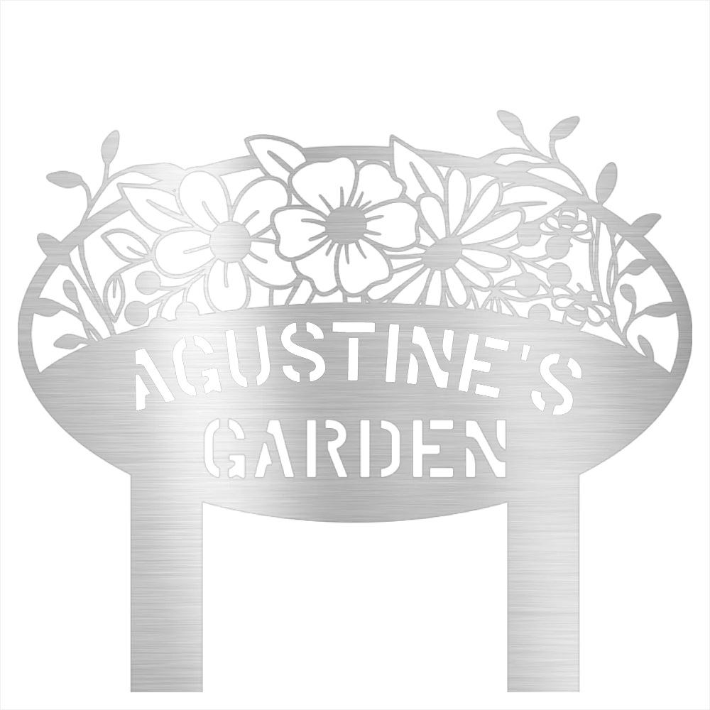 Custom Garden Name Steel Wall Decor 2