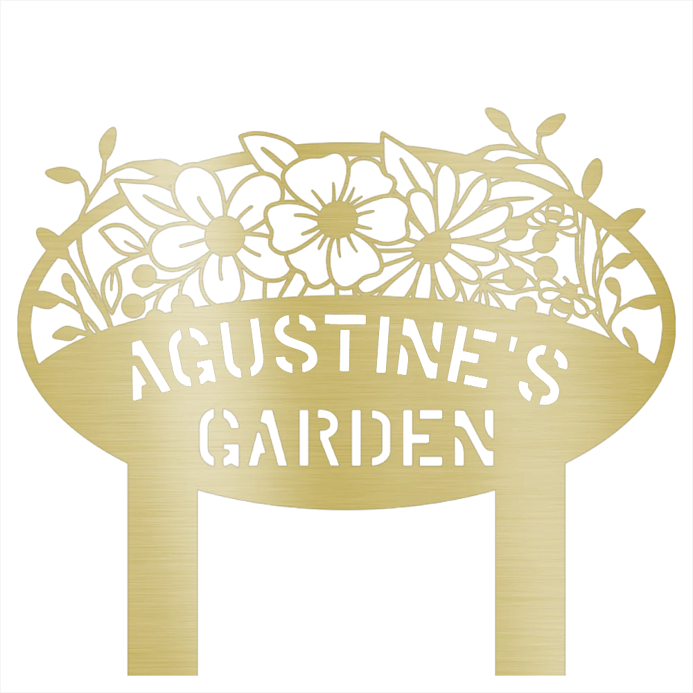 Custom Garden Name Steel Wall Decor 2 - Image 3