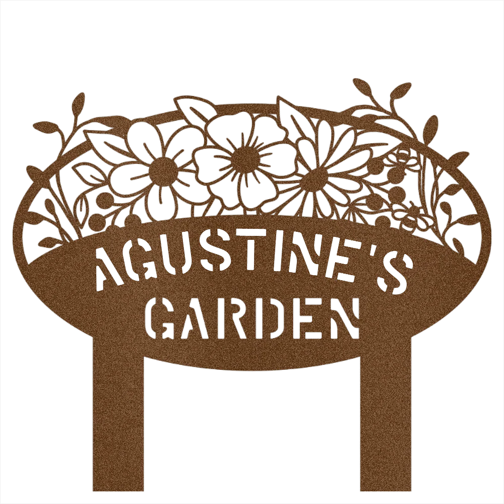 Custom Garden Name Steel Wall Decor 2 - Image 4