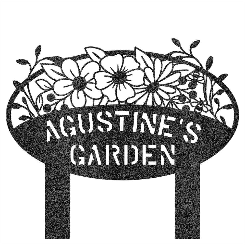 Custom Garden Name Steel Wall Decor 2 - Image 5