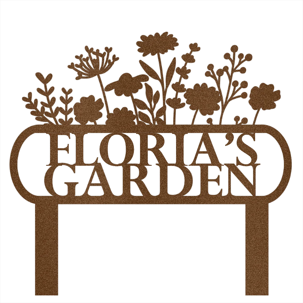 Custom Garden Name Steel Wall Decor 4 - Image 4
