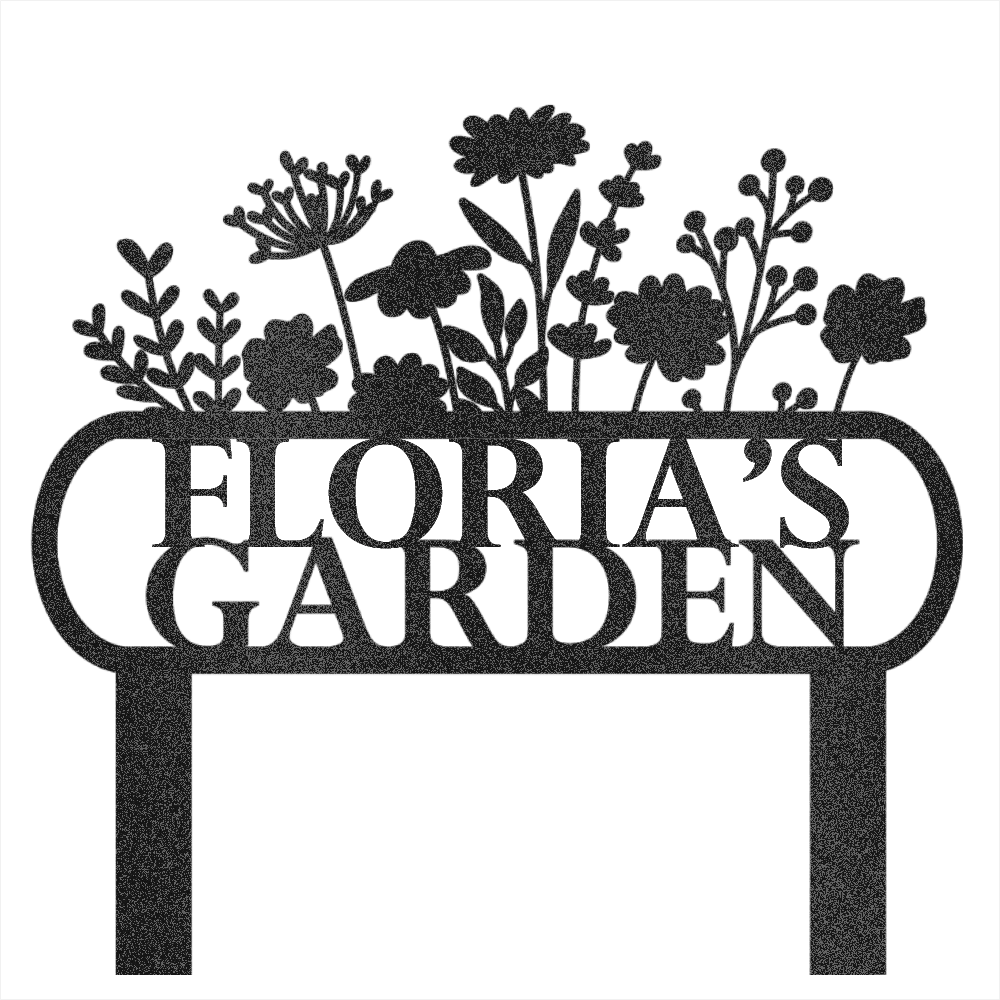 Custom Garden Name Steel Wall Decor 4 - Image 5