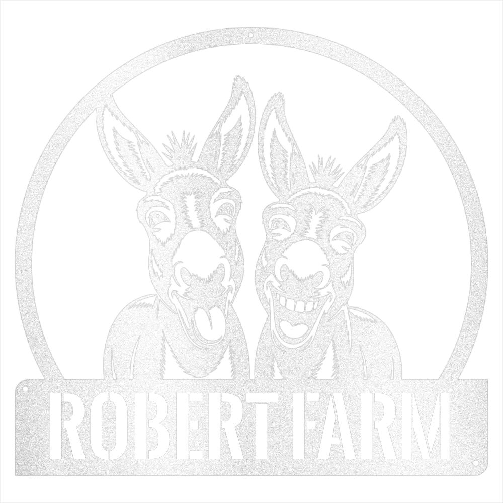 Personalized Donkey Steel Wall Decor - Image 2