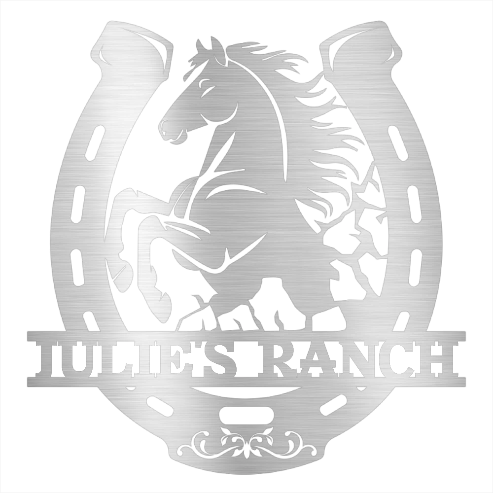 Personalized Horse Ranch  Steel Wall Decor