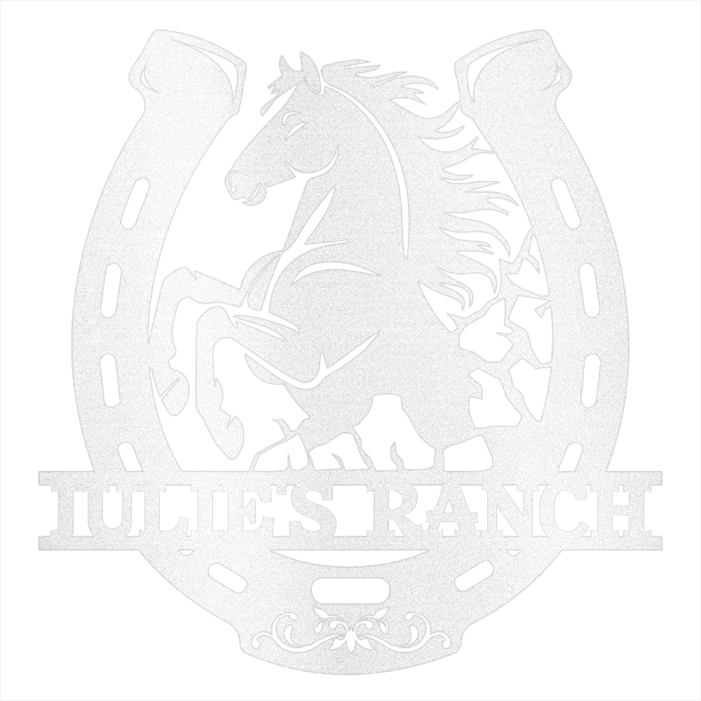 Personalized Horse Ranch  Steel Wall Decor - Image 2