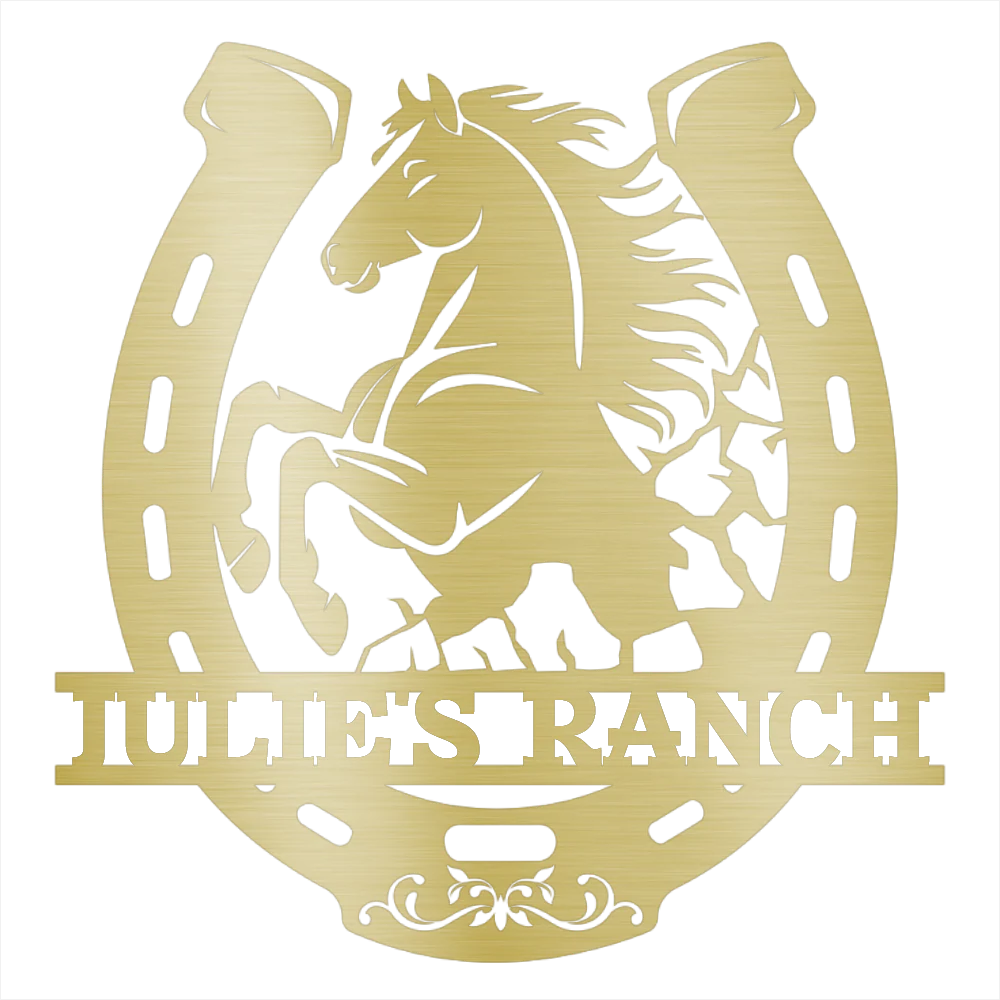 Personalized Horse Ranch  Steel Wall Decor - Image 3