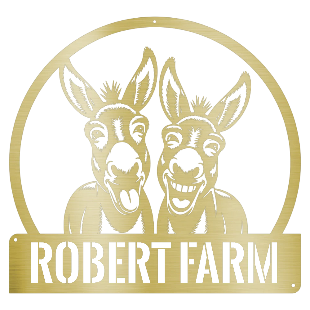 Personalized Donkey Steel Wall Decor - Image 3