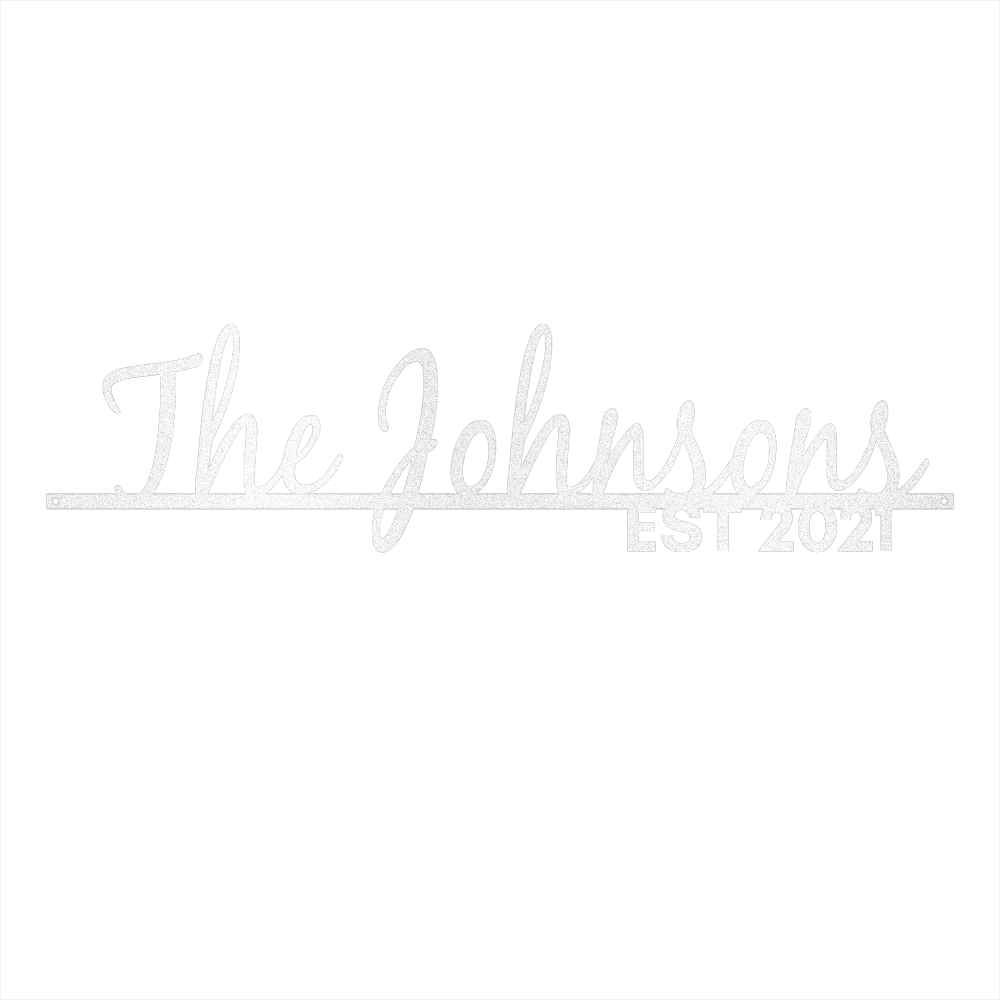 Personalized Family Name Steel Wall Decor 2 - Image 2