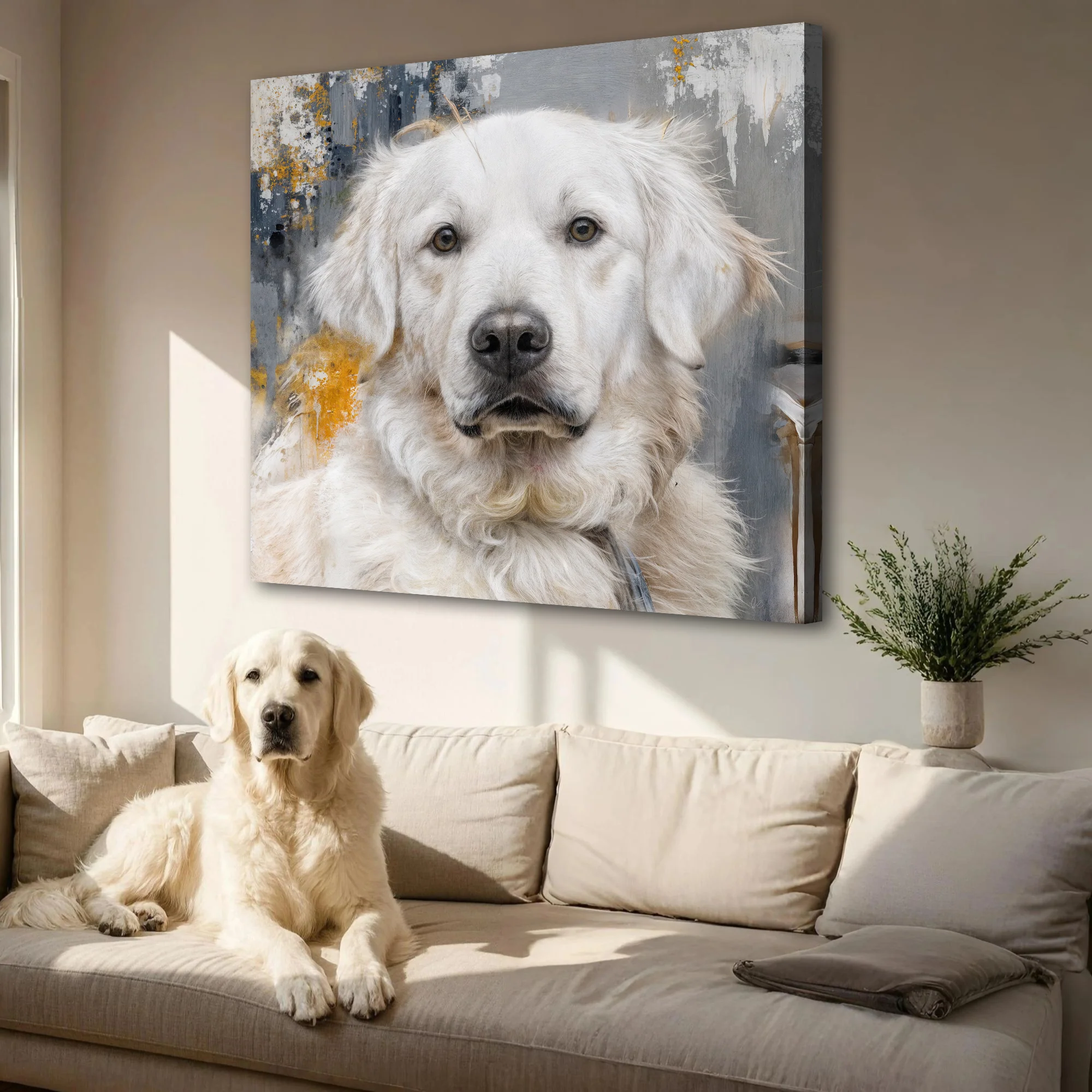 Customized Pet Portrait Abstract Wall Art - Image 4
