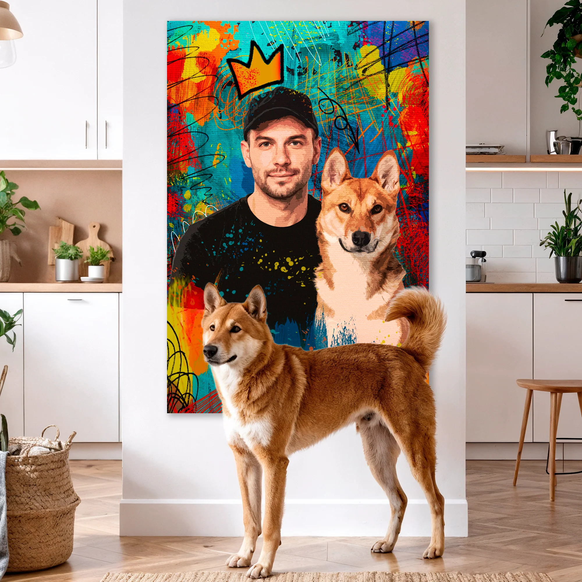 Customized Pet Portrait Abstract Wall Art III - Image 5