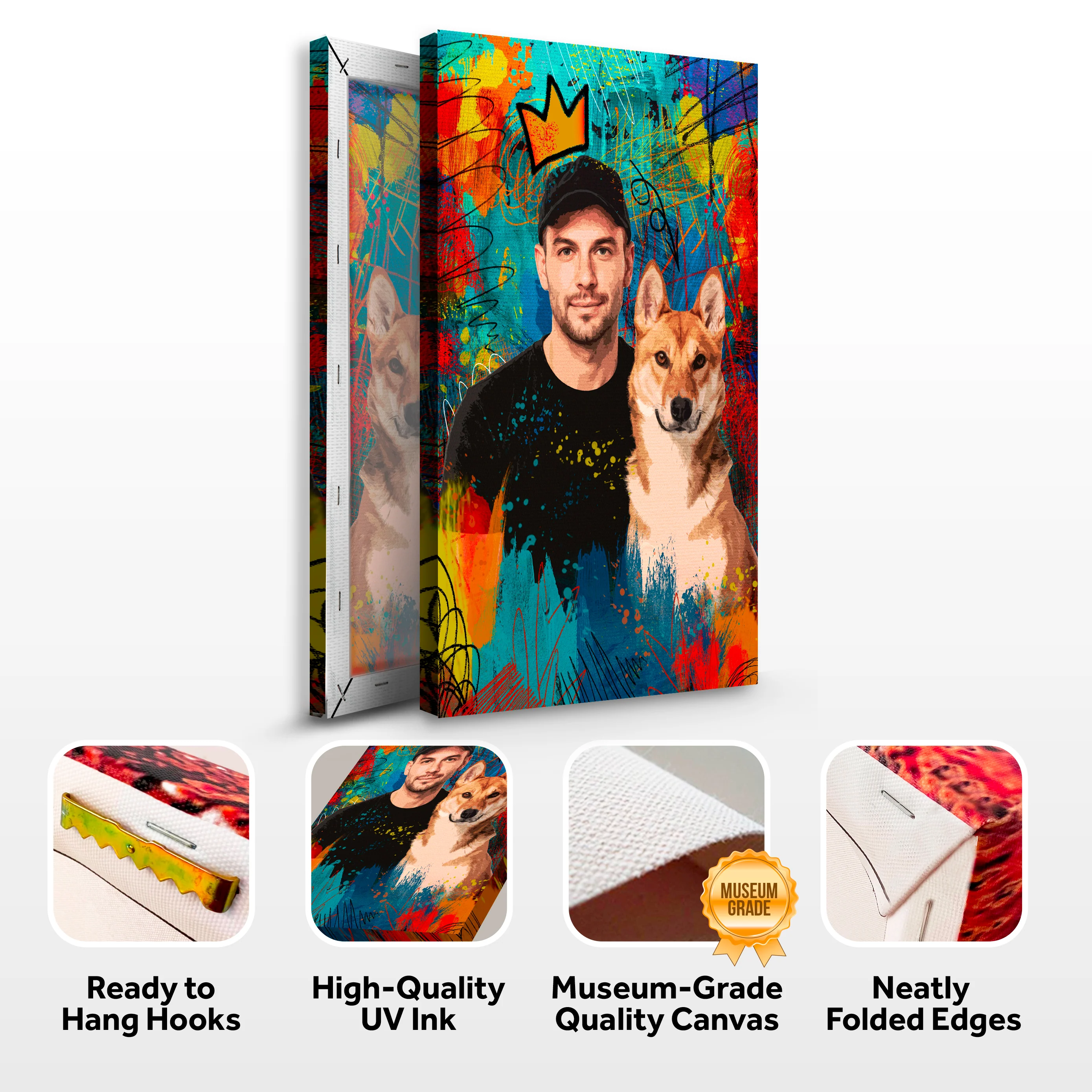 Customized Pet Portrait Abstract Wall Art III - Image 8