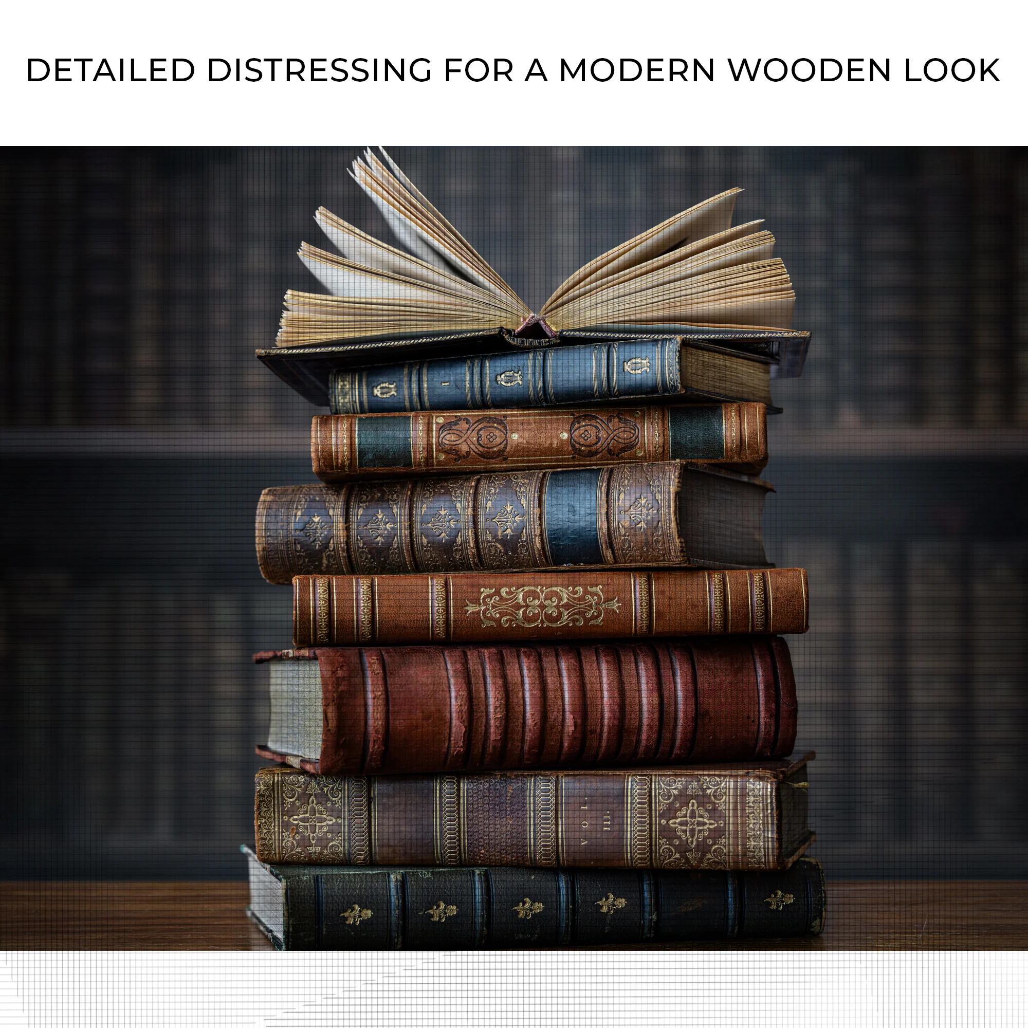 Decor Elements Books Stacked Canvas Wall Art - Image 4