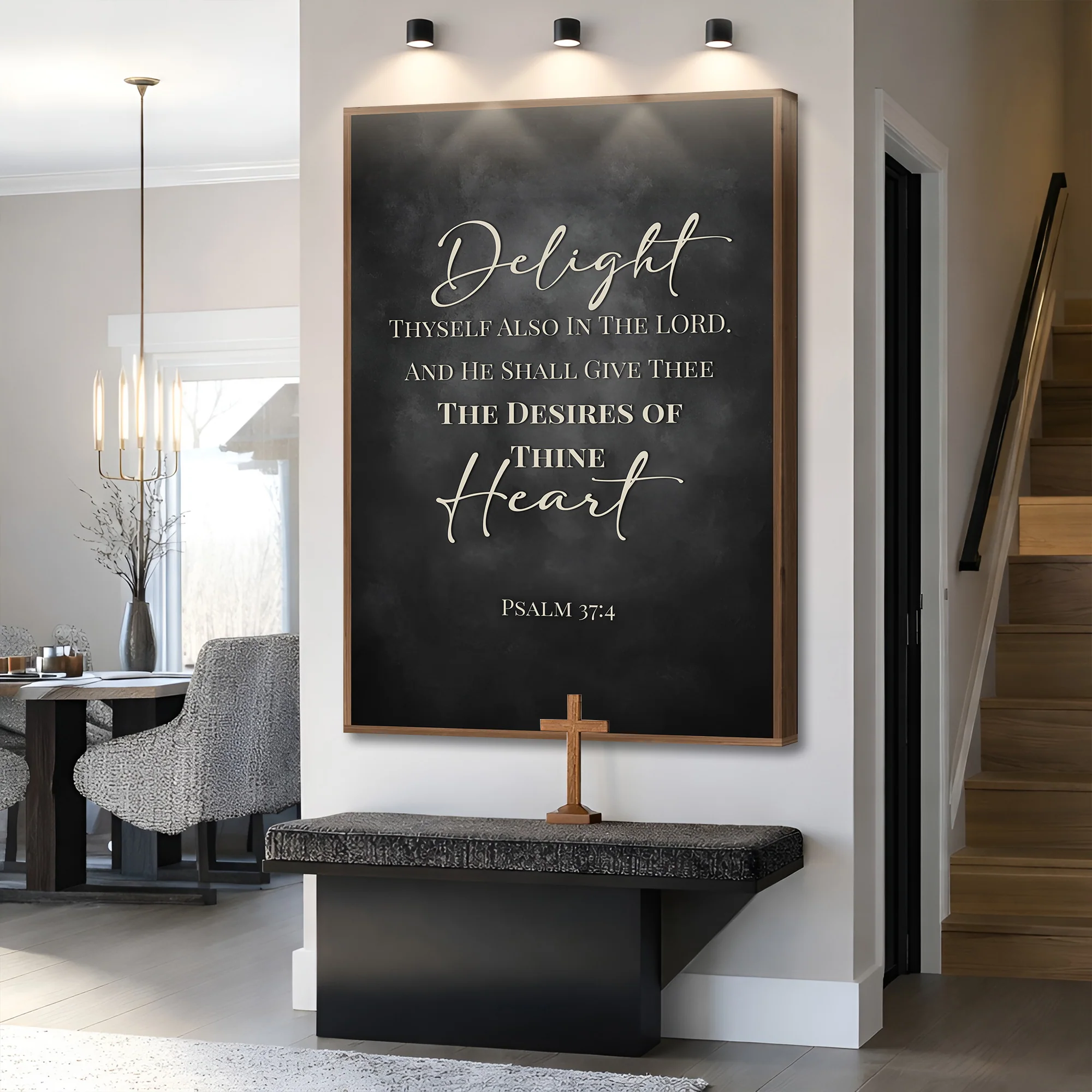 Delight Thyself - Psalm 37:4 Faith Sign - Image 5