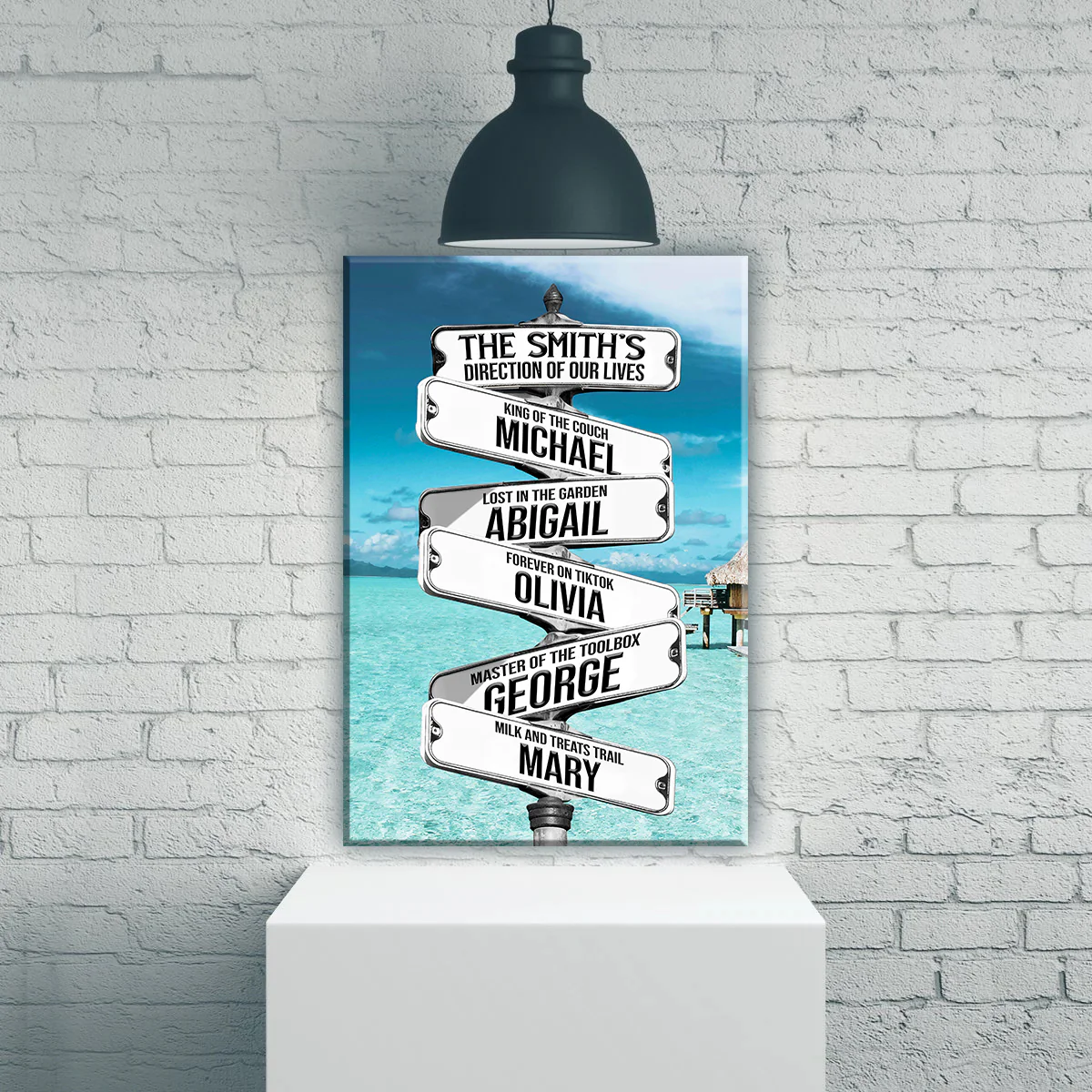 Direction Of Our Lives Family Beach Names Sign - Image 3