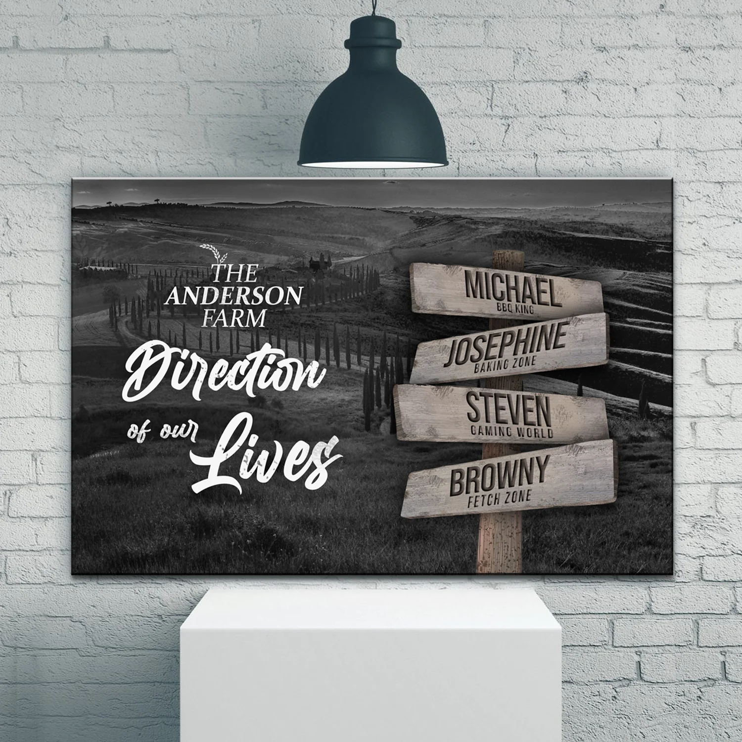 Direction Of Our Lives Family Farm Names Sign - Image 3